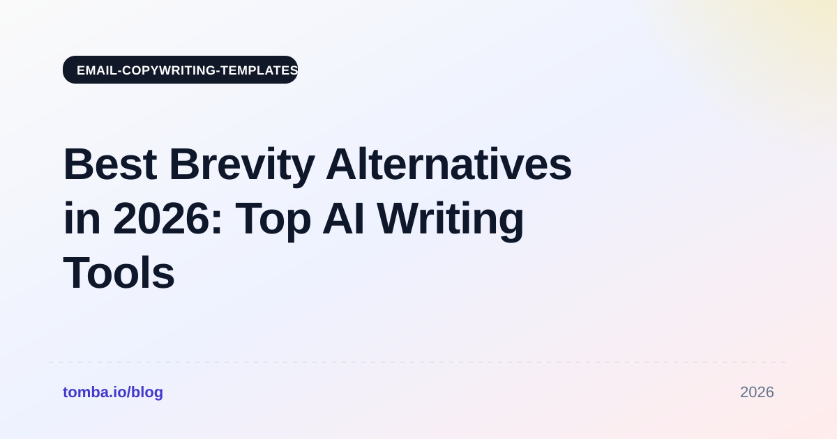 Best Brevity Alternatives in 2026: Top AI Writing Tools