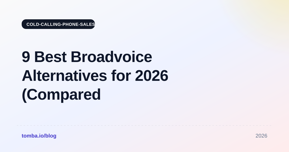 9 Best Broadvoice Alternatives for 2026 (Compared & Ranked)