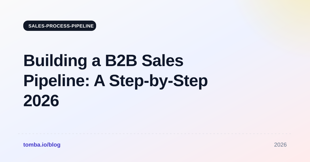 Building a B2B Sales Pipeline: A Step-by-Step 2026 Guide