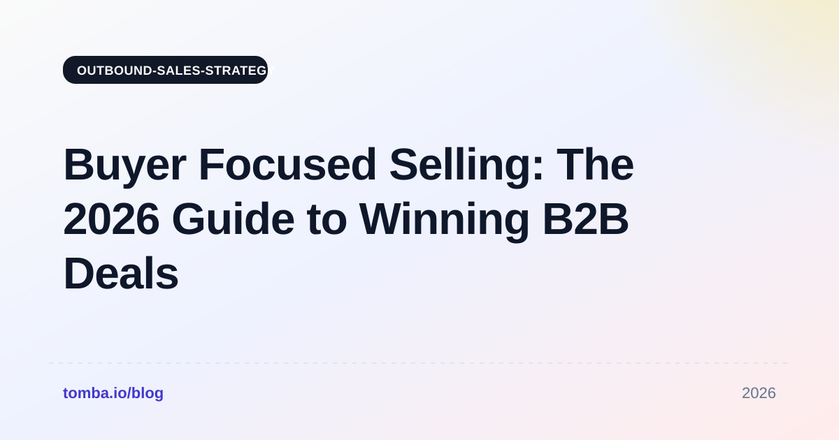 Buyer Focused Selling: The 2026 Guide to Winning B2B Deals