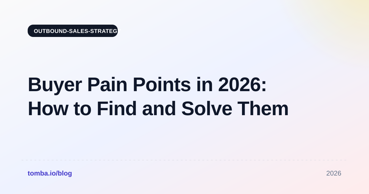 Buyer Pain Points in 2026: How to Find and Solve Them