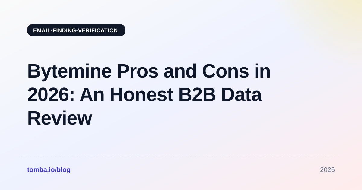 Bytemine Pros and Cons in 2026: An Honest B2B Data Review