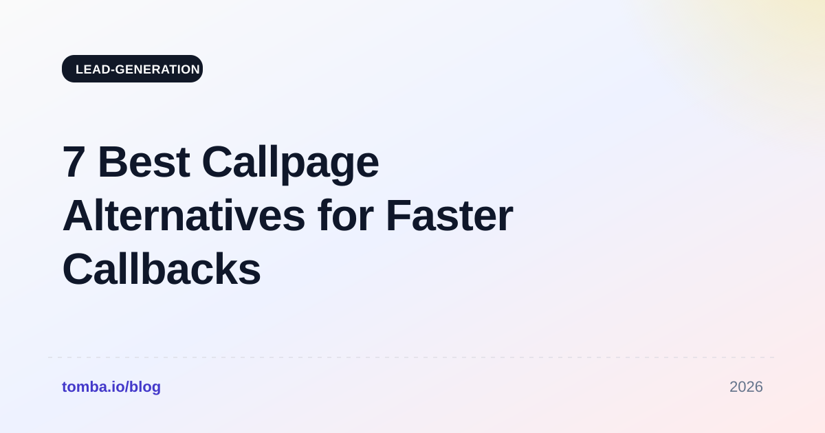 7 Best Callpage Alternatives for Faster Callbacks in 2026