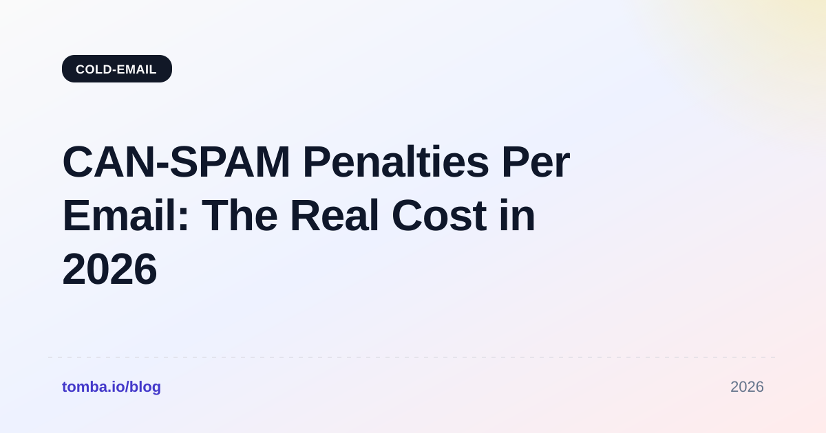 CAN SPAM Penalties Per Email: The Real Cost in 2026