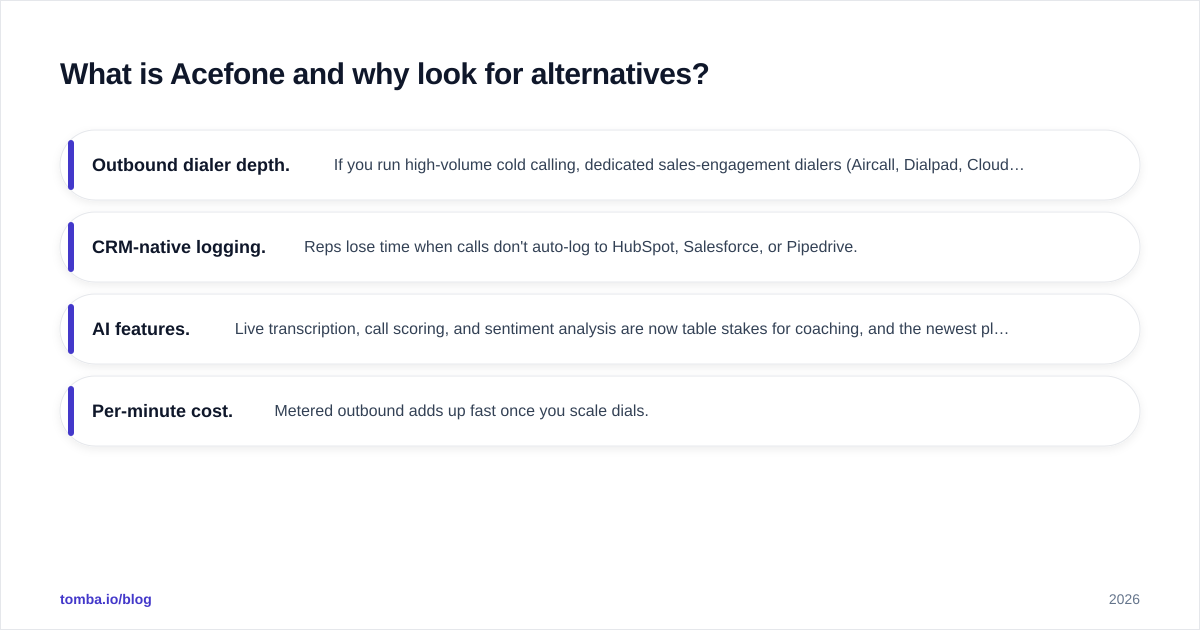 Diagram: What is Acefone and why look for alternatives