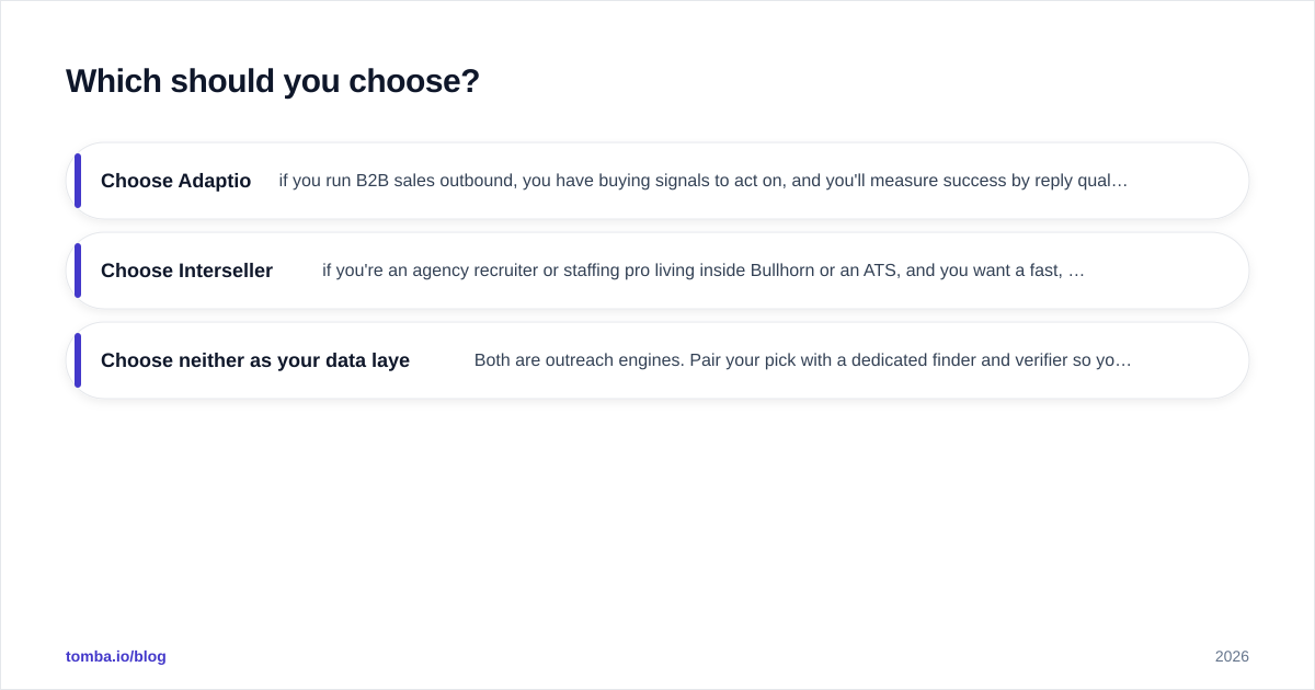 Diagram: Which should you choose