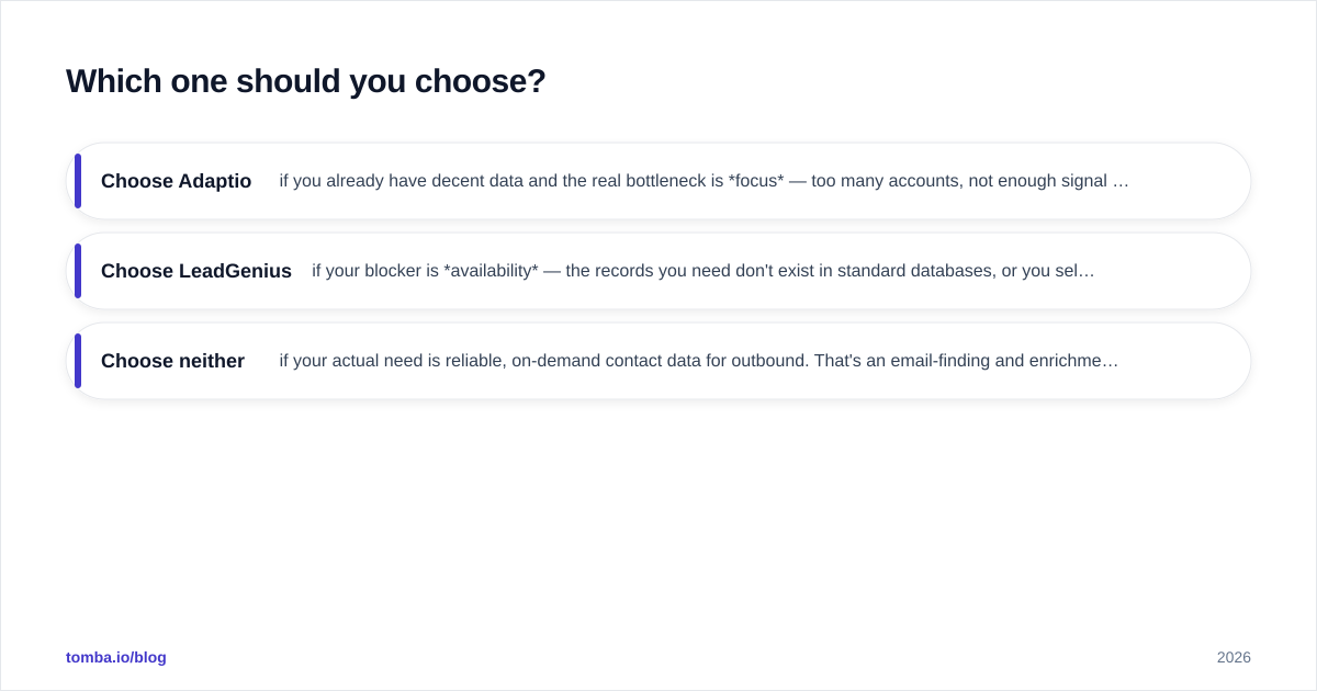 Diagram: Which one should you choose