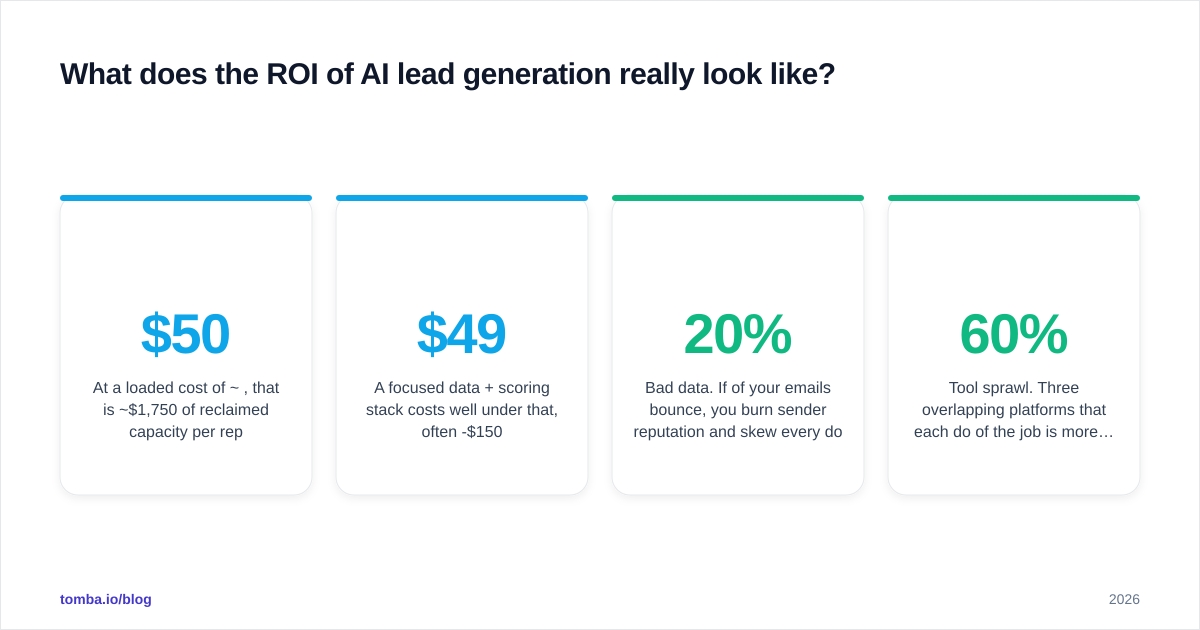 Diagram: What does the ROI of AI lead generation really look like