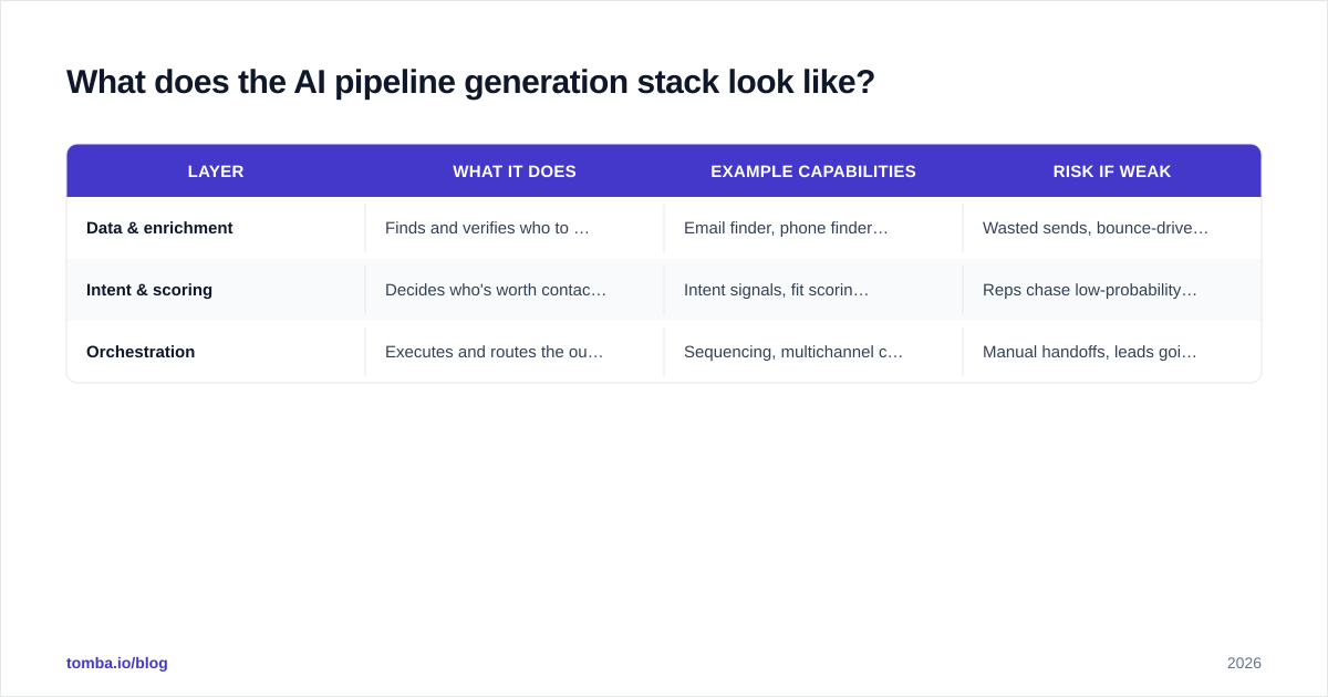Diagram: What does the AI pipeline generation stack look like