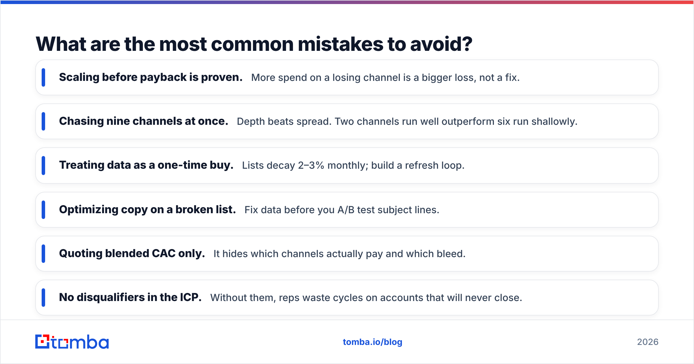 Diagram: What are the most common mistakes to avoid