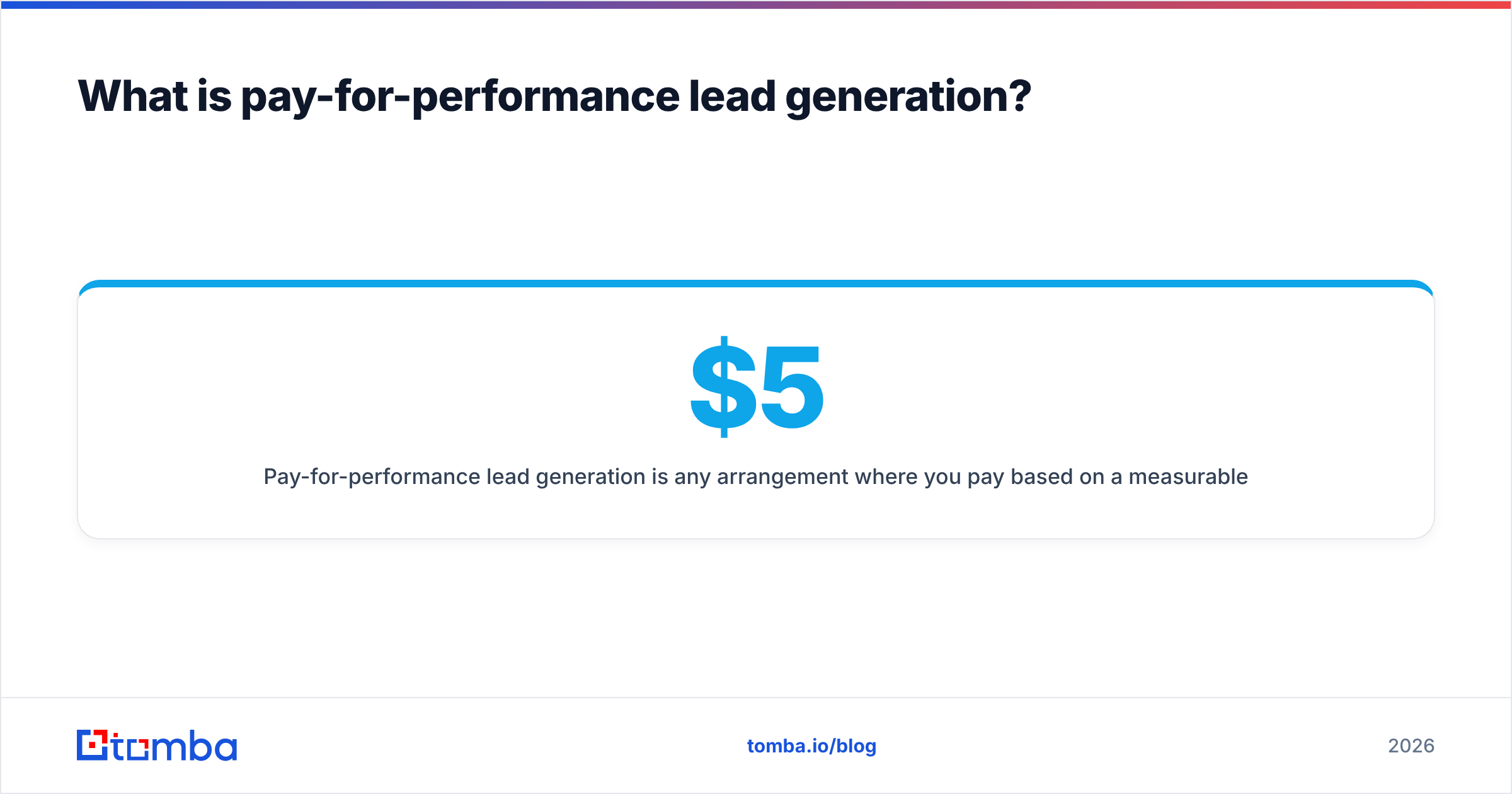 Diagram: What is pay-for-performance lead generation