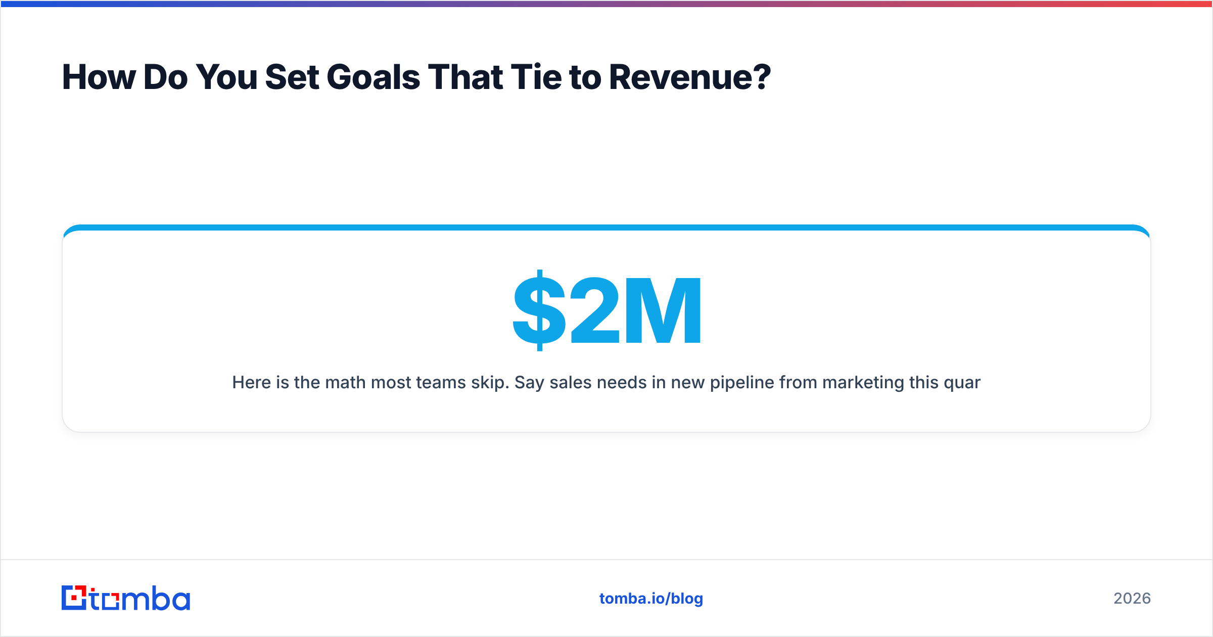 Diagram: How Do You Set Goals That Tie to Revenue