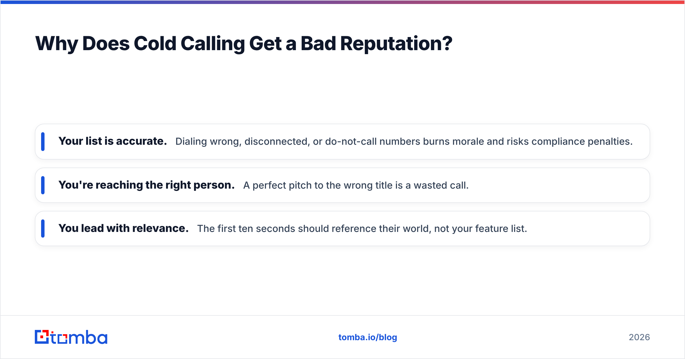Diagram: Why Does Cold Calling Get a Bad Reputation