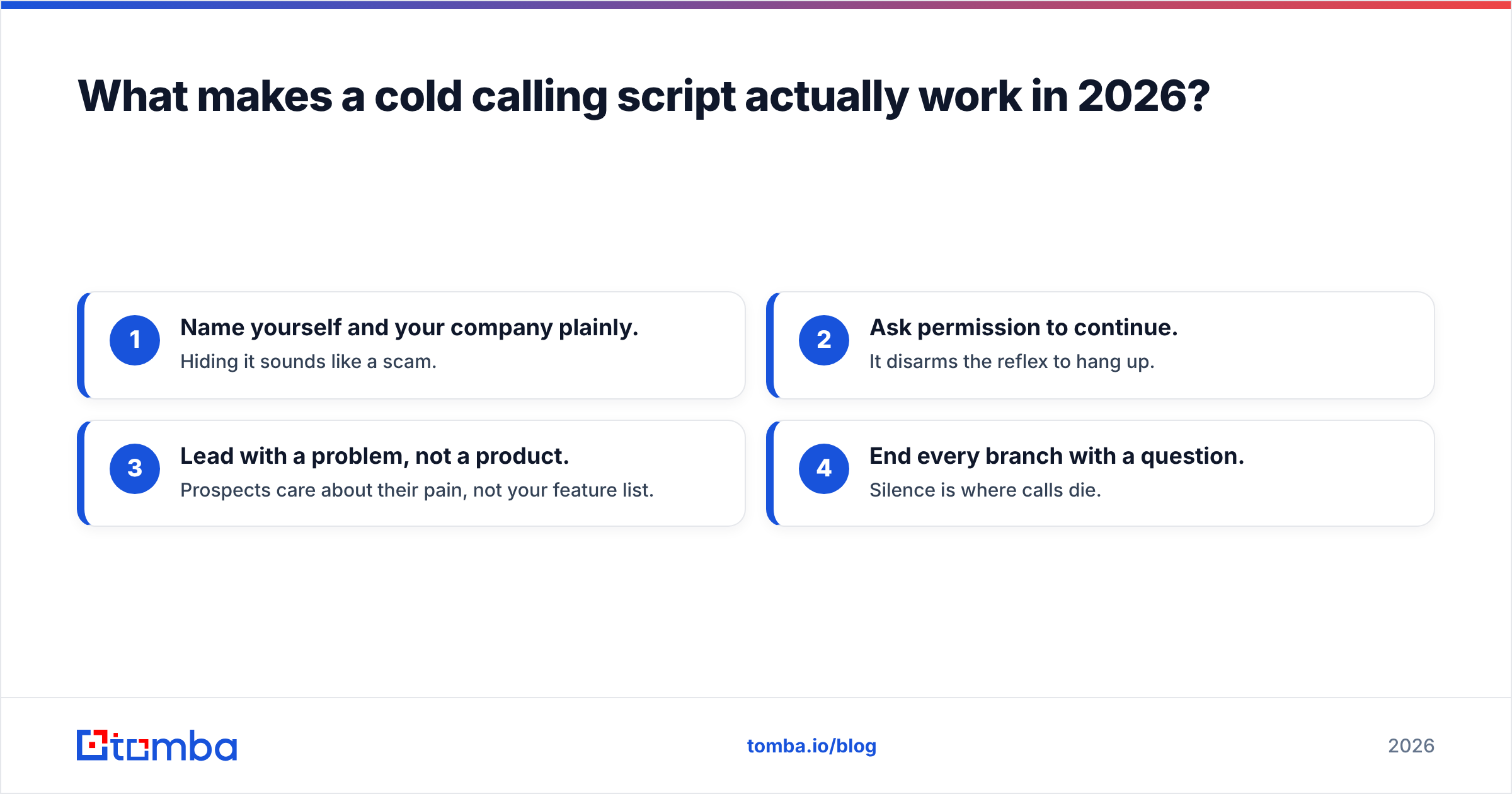 Diagram: What makes a cold calling script actually work in 2026