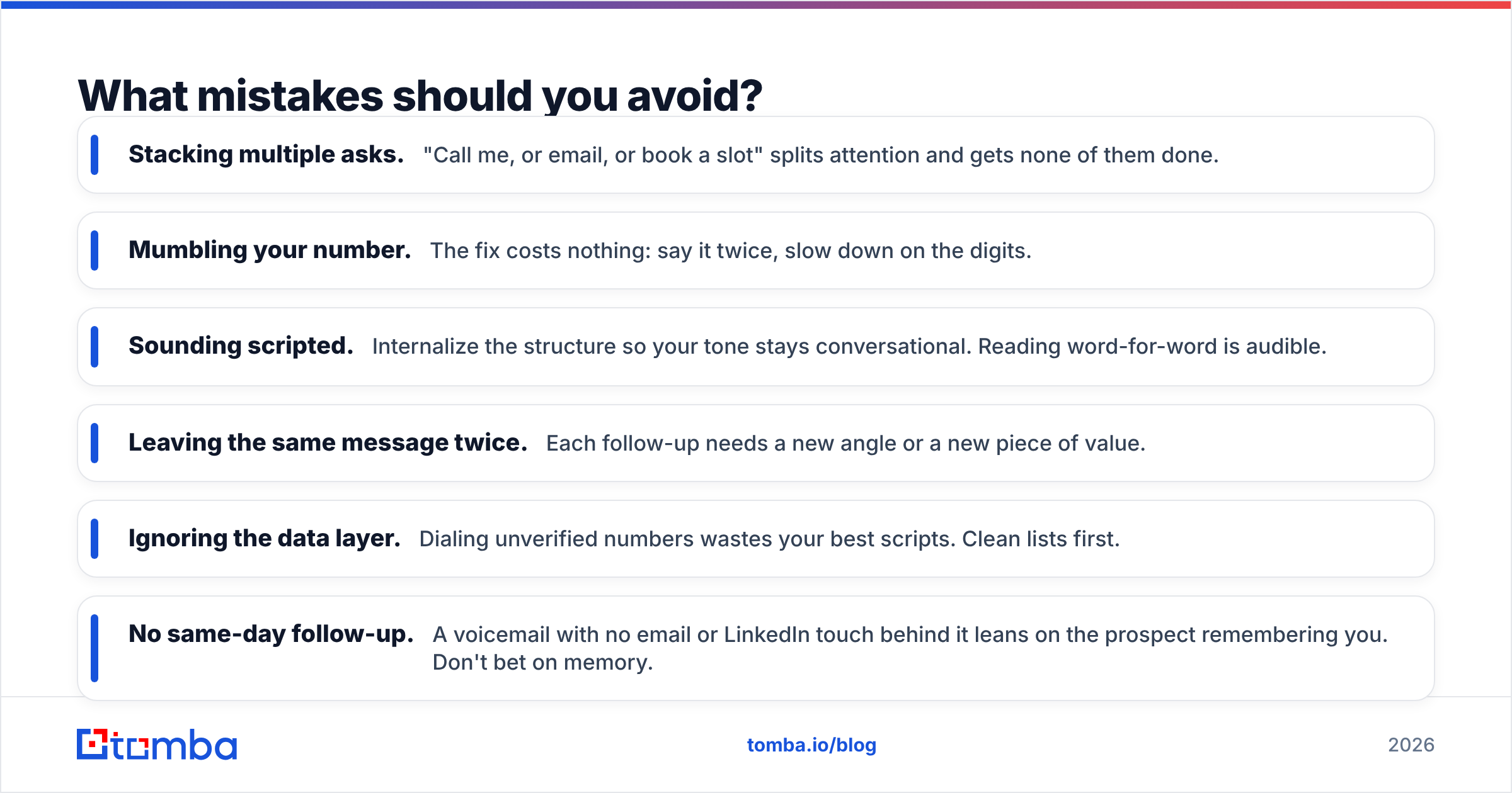 Diagram: What mistakes should you avoid