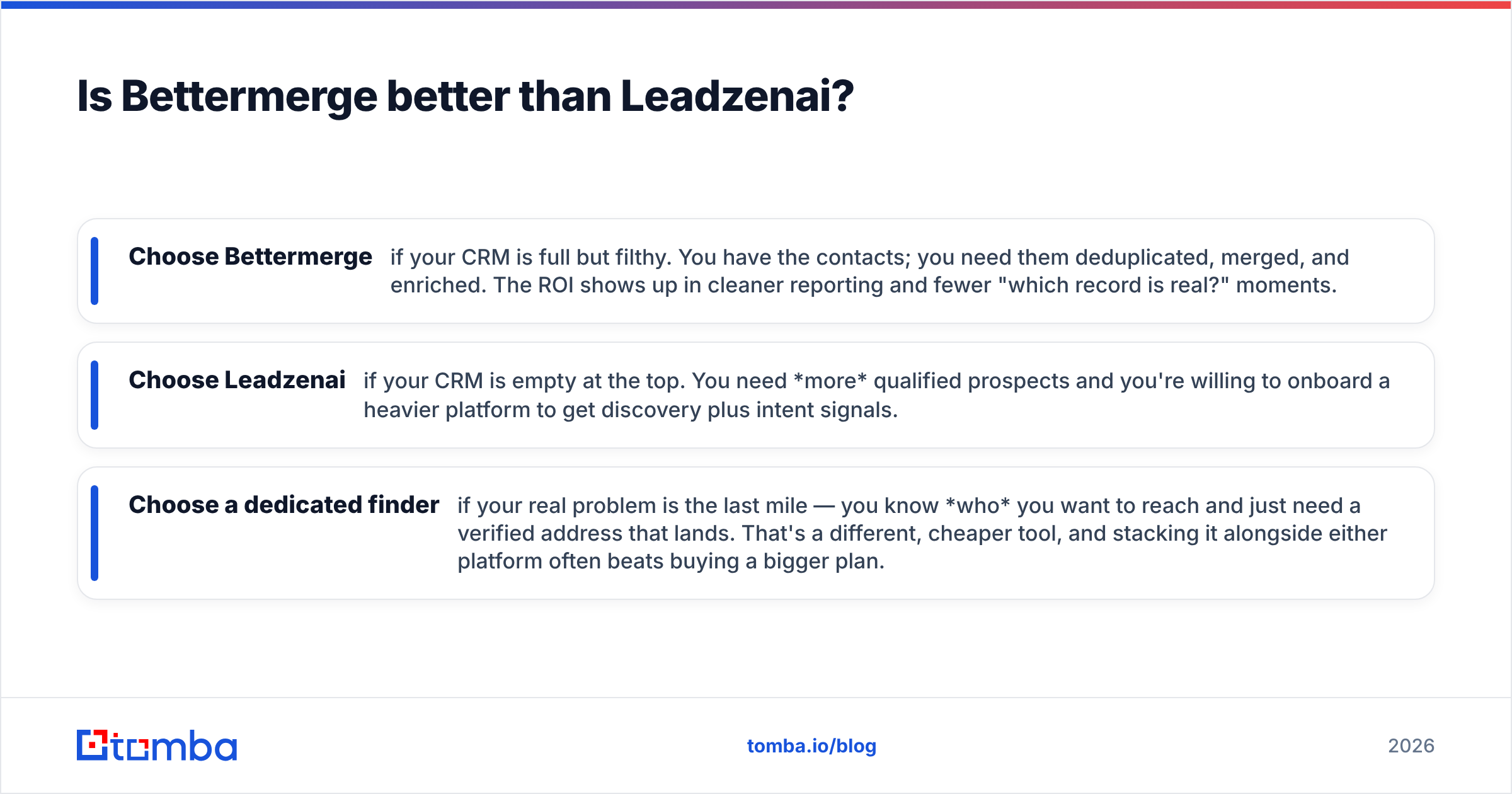 Diagram: Is Bettermerge better than Leadzenai