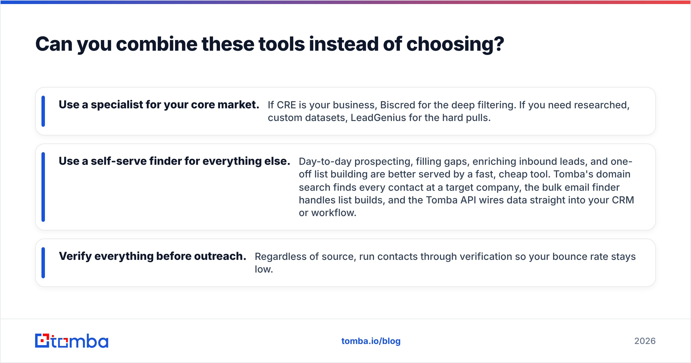 Diagram: Can you combine these tools instead of choosing