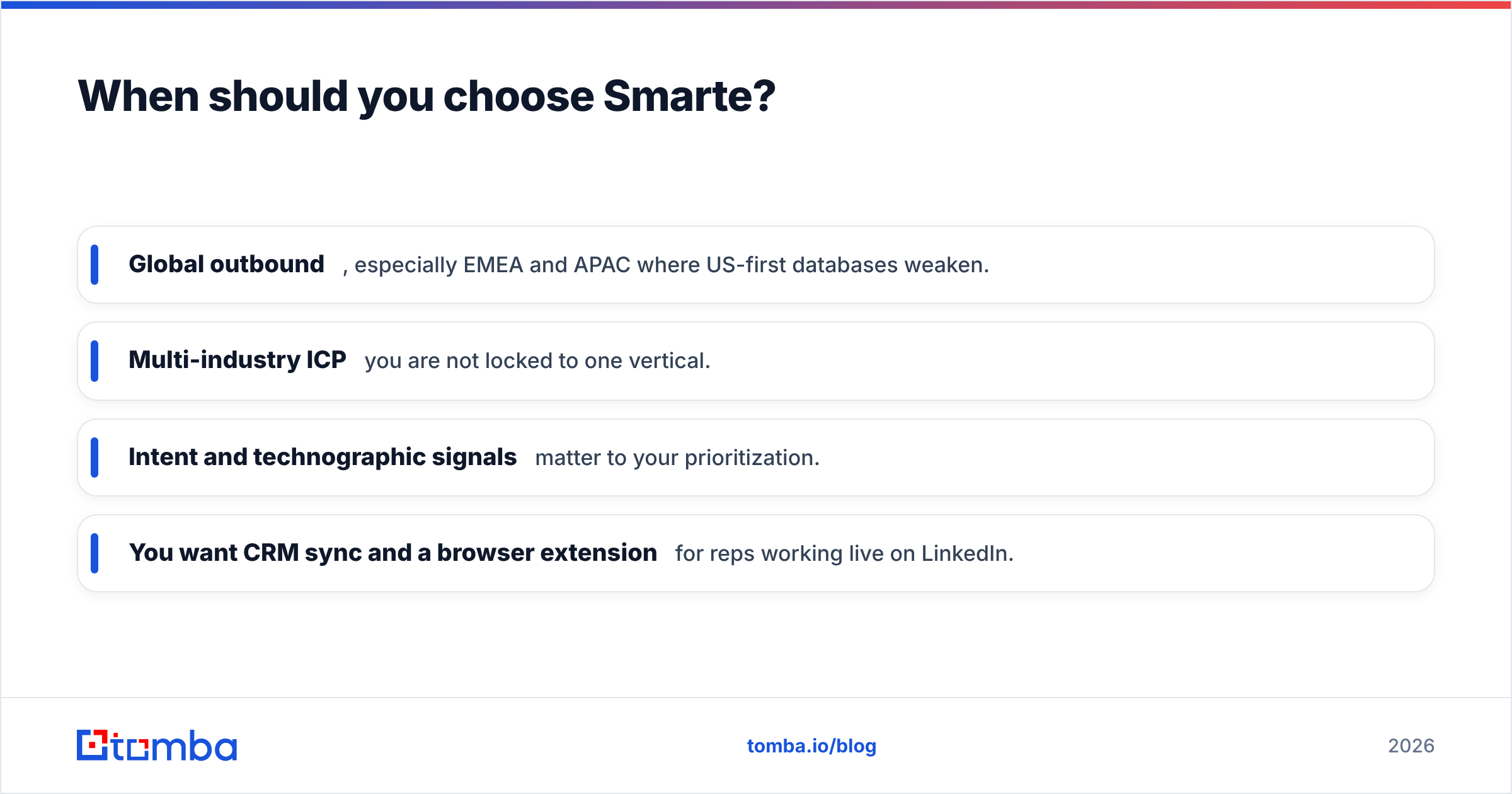 Diagram: When should you choose Smarte