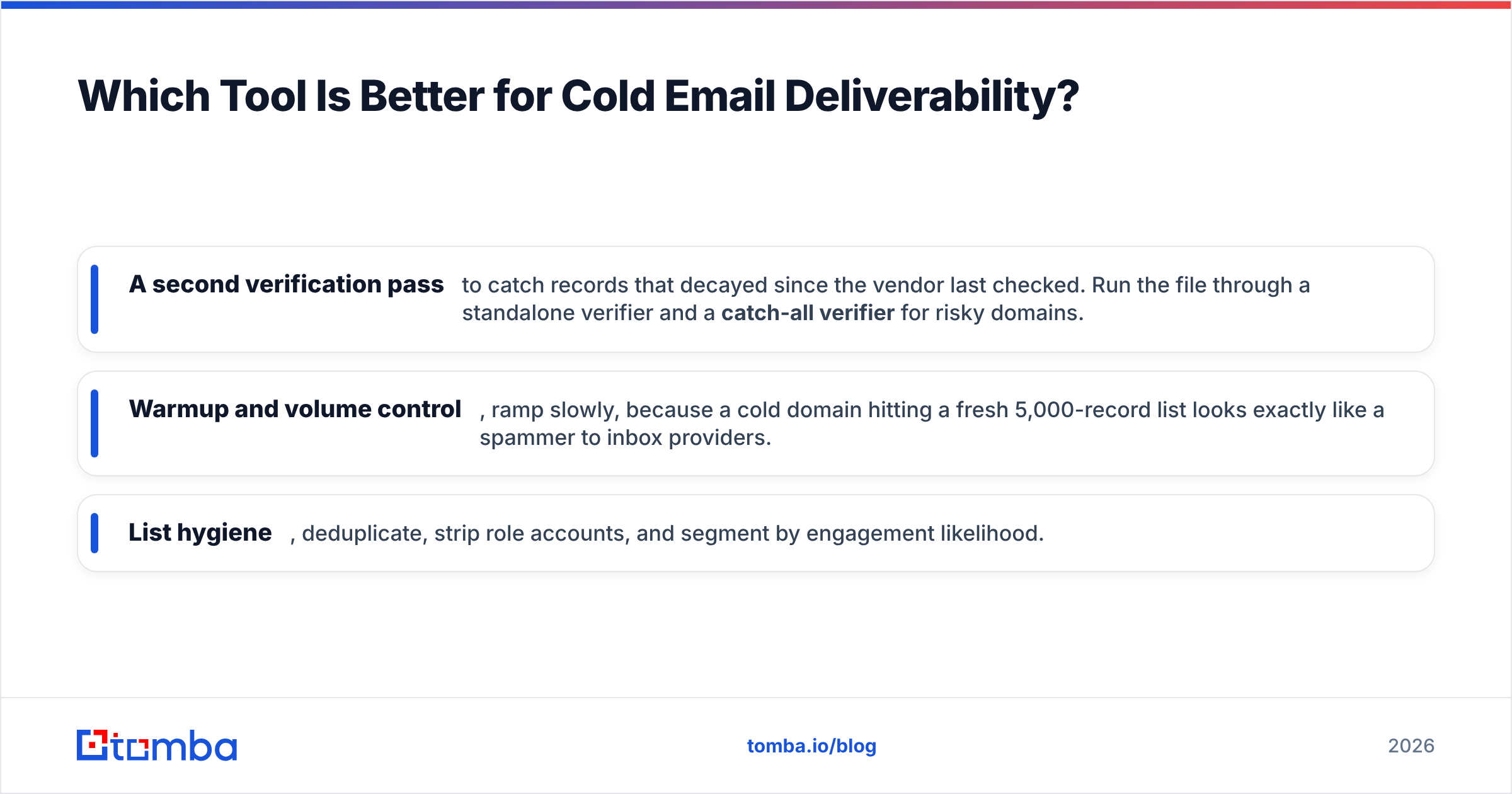 Diagram: Which Tool Is Better for Cold Email Deliverability