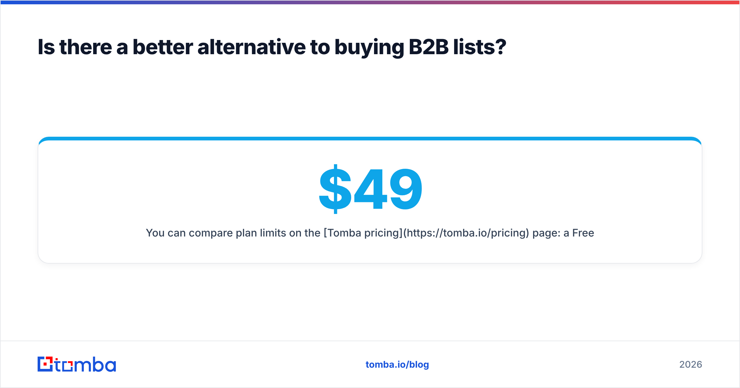 Diagram: Is there a better alternative to buying B2B lists