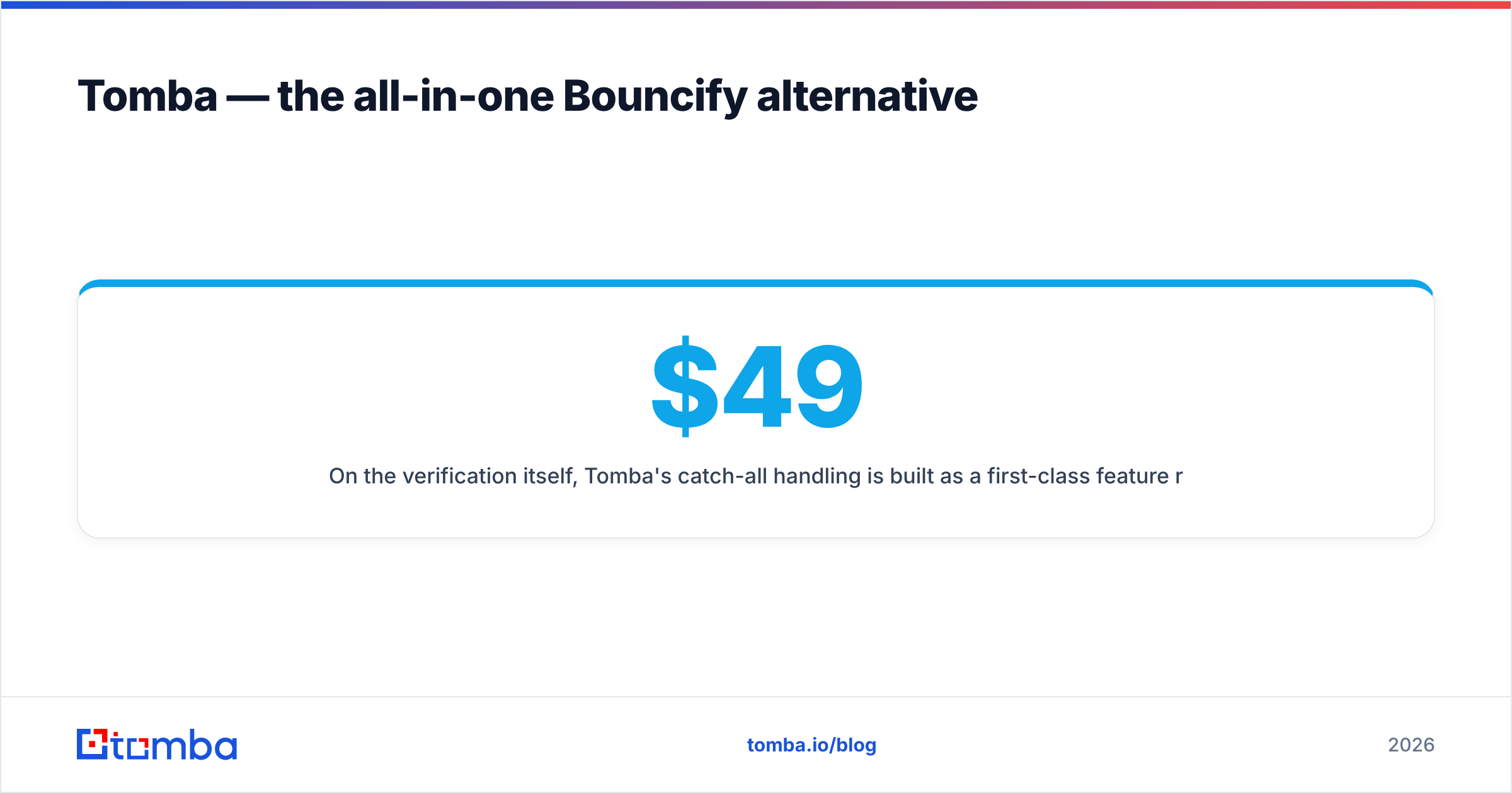 Diagram: Tomba — the all-in-one Bouncify alternative