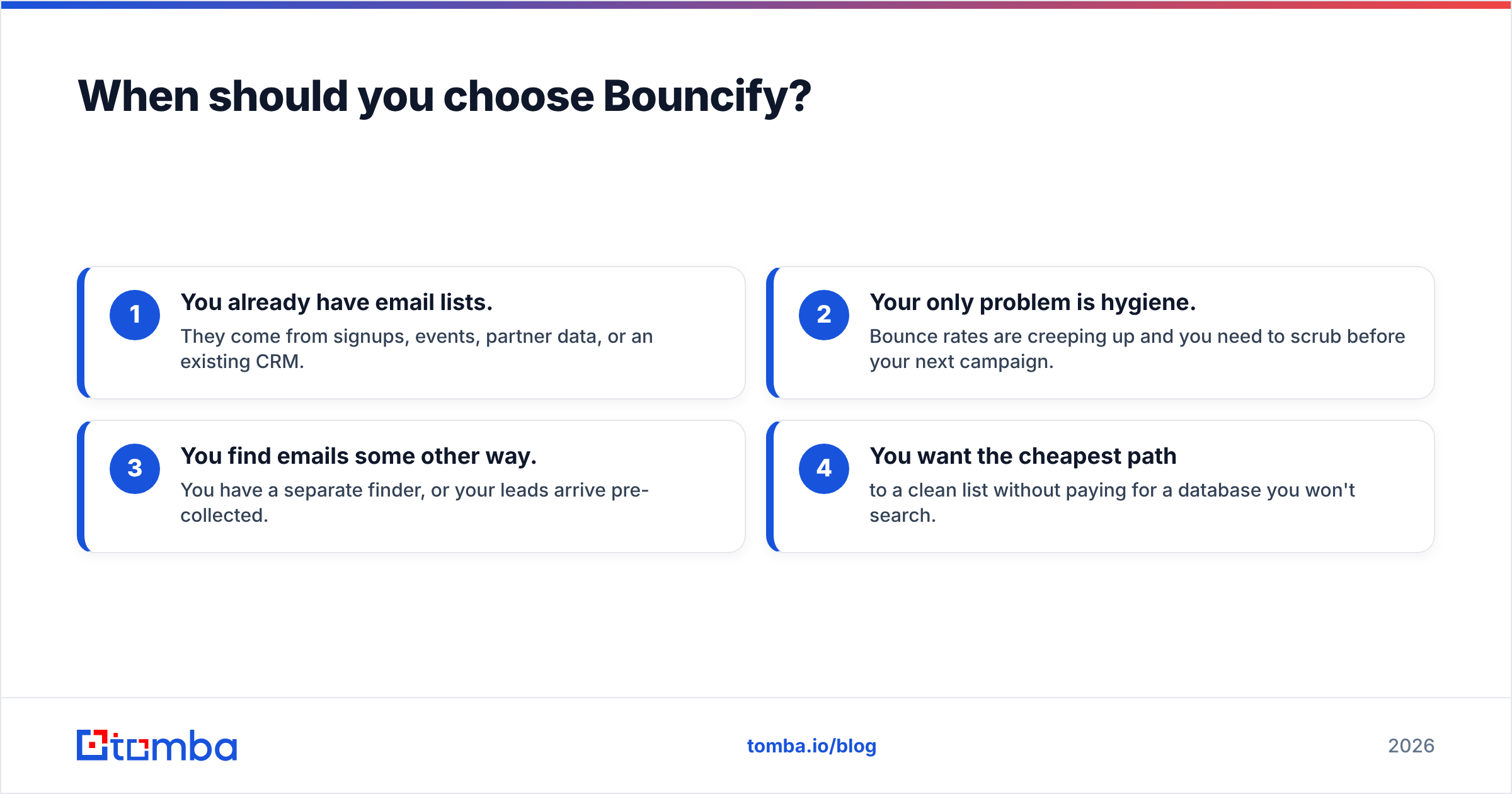 Diagram: When should you choose Bouncify