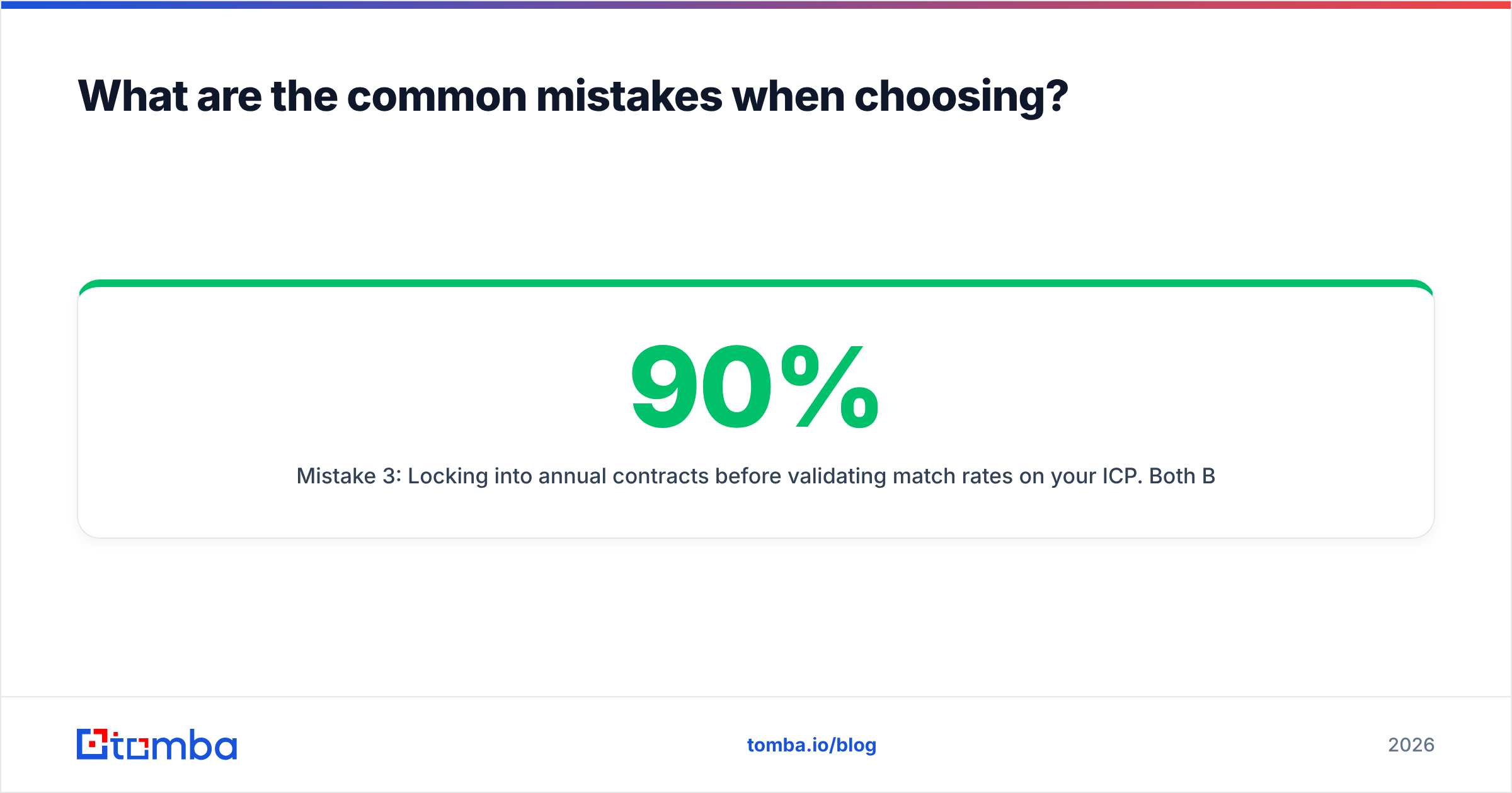 Diagram: What are the common mistakes when choosing