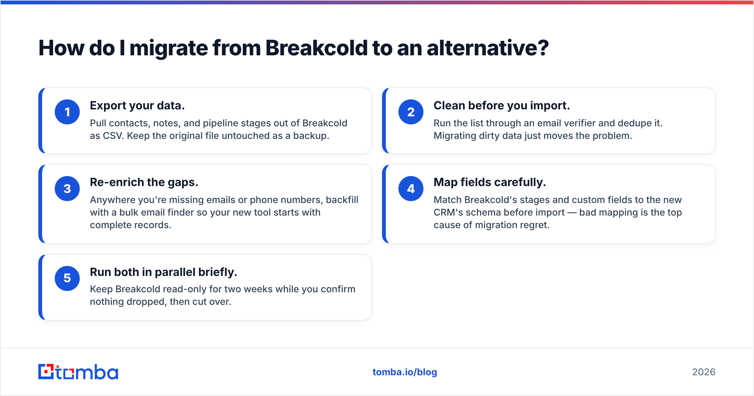 Diagram: How do I migrate from Breakcold to an alternative