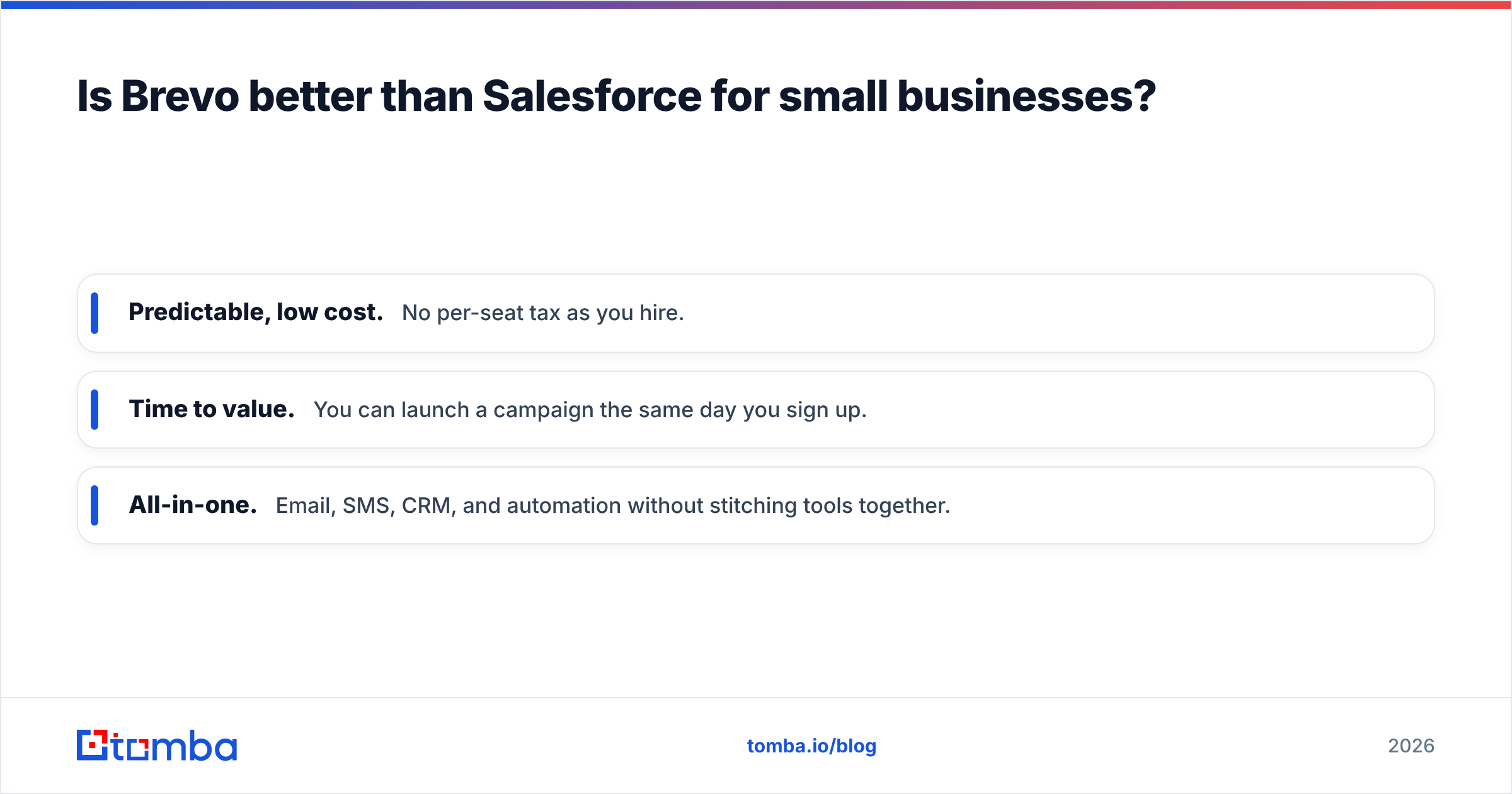 Diagram: Is Brevo better than Salesforce for small businesses