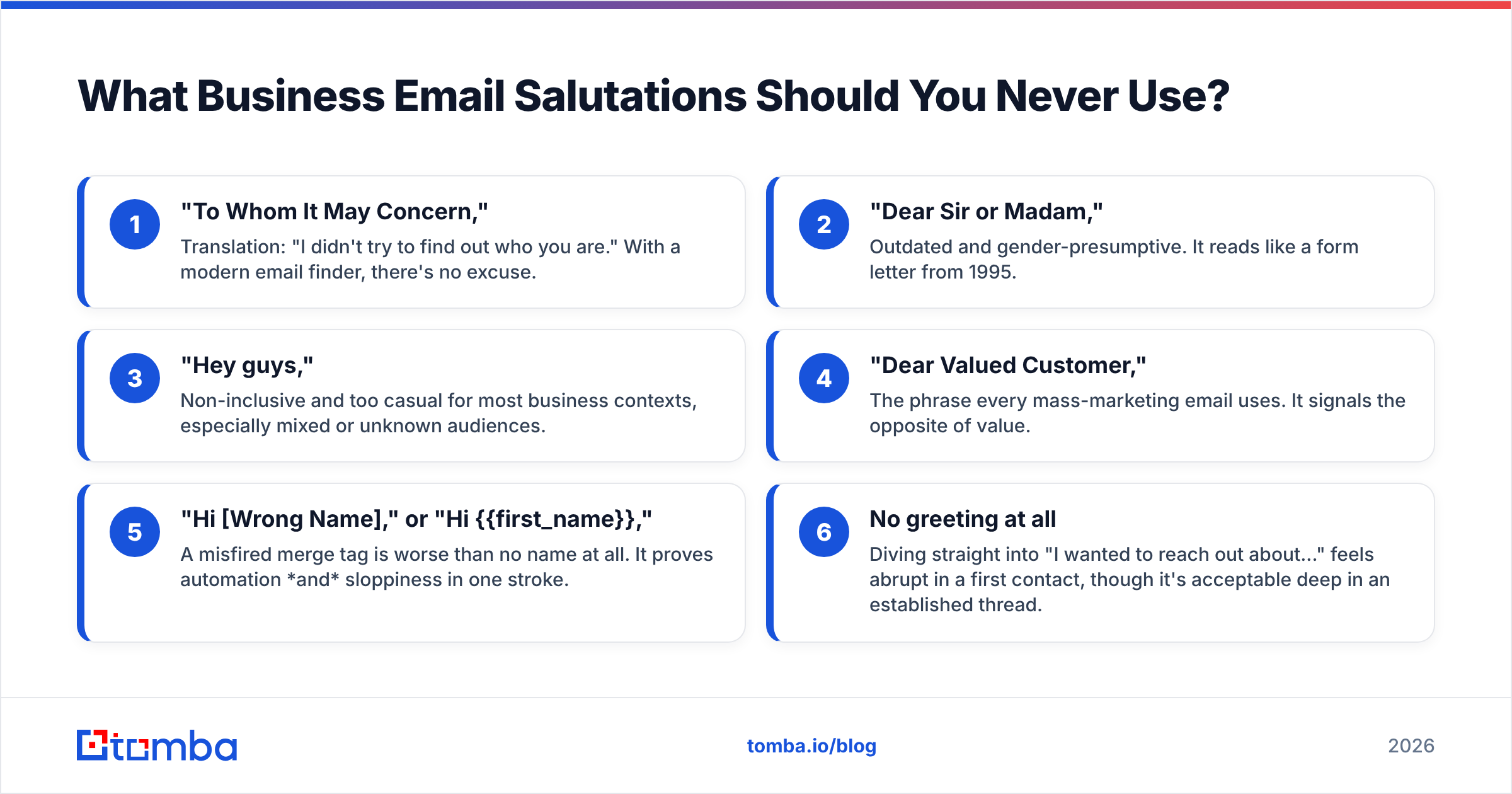 Diagram: What Business Email Salutations Should You Never Use