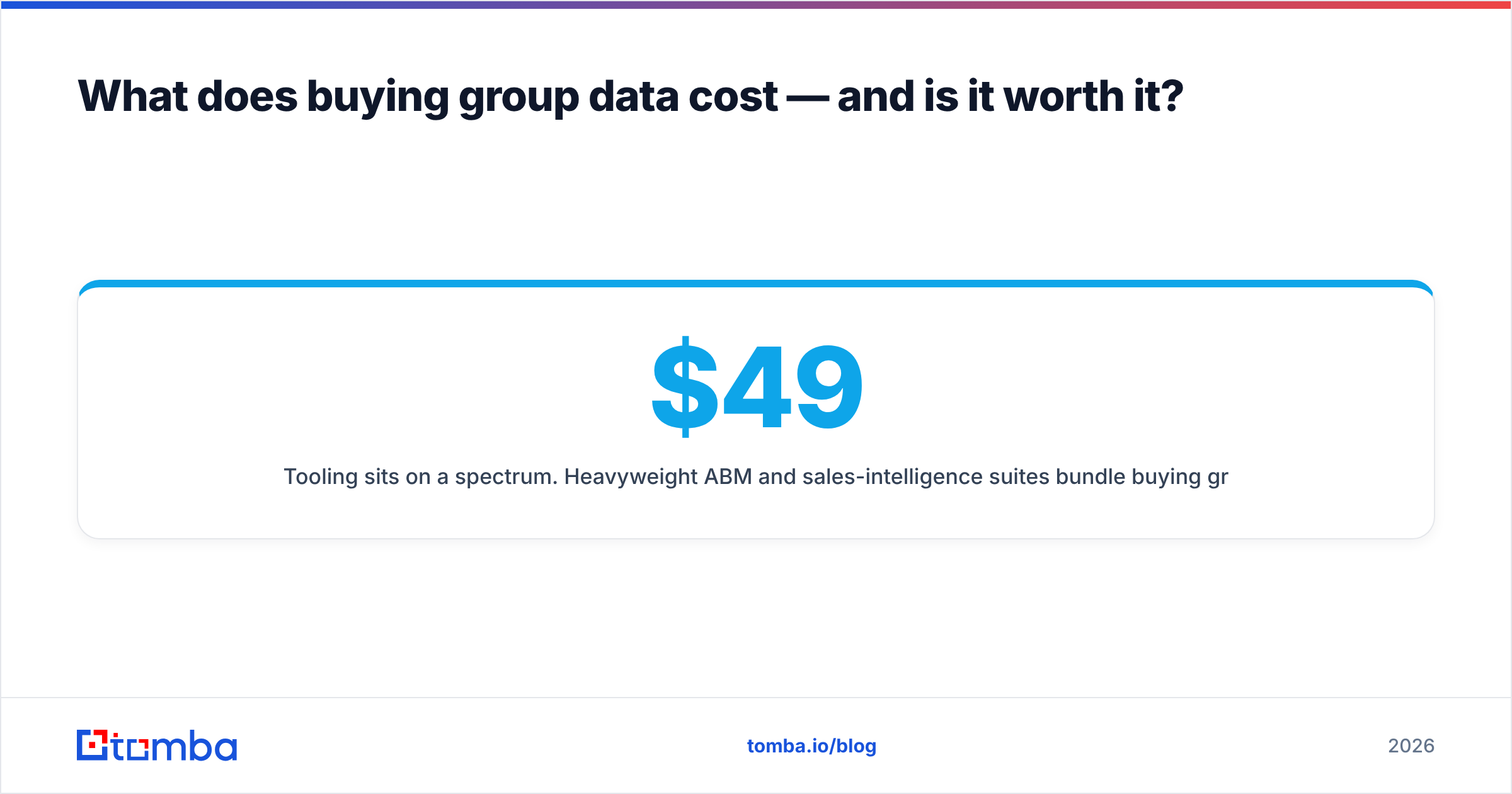 Diagram: What does buying group data cost — and is it worth it
