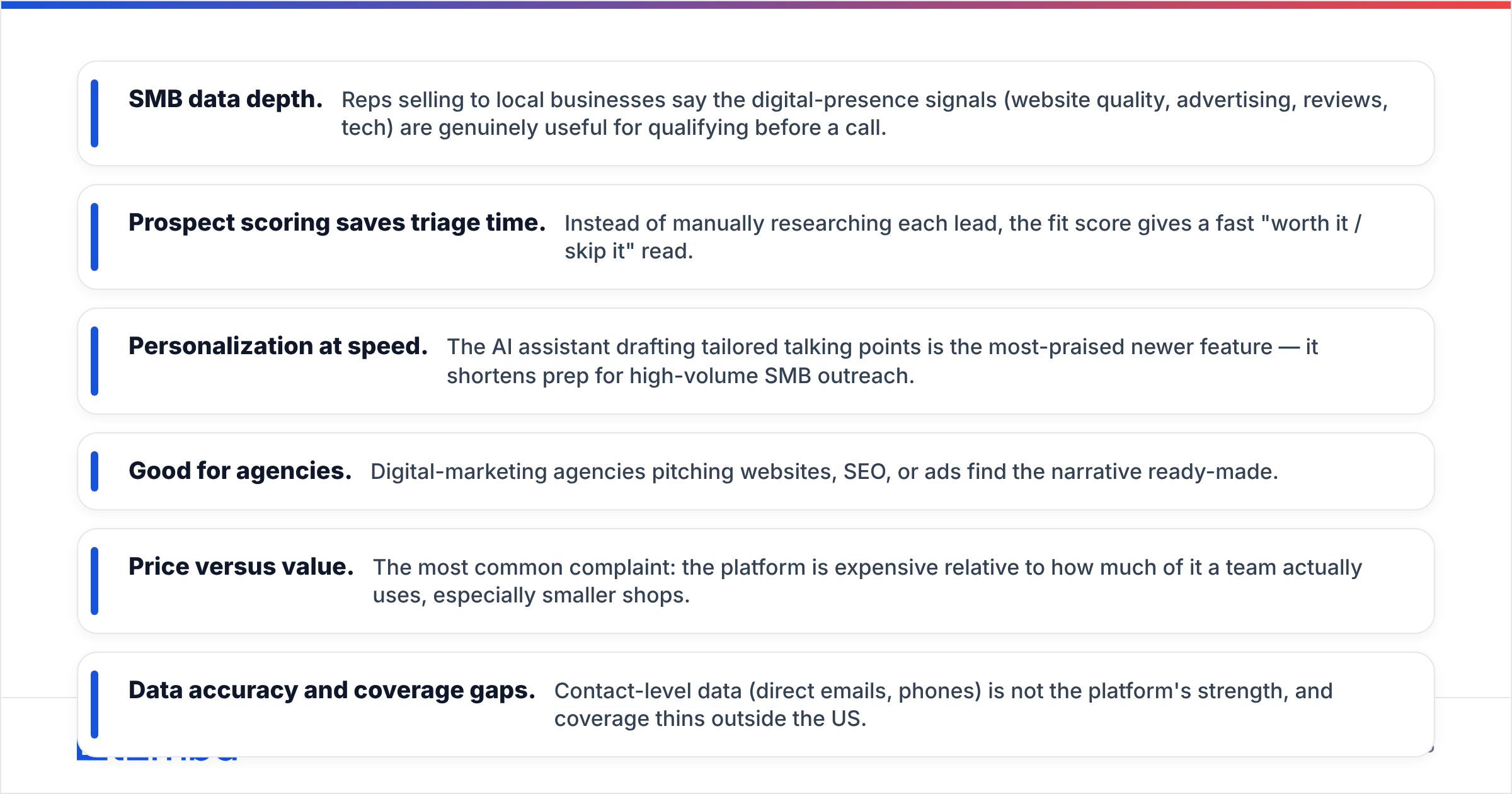 Diagram: What do BuzzBoard reviews actually say