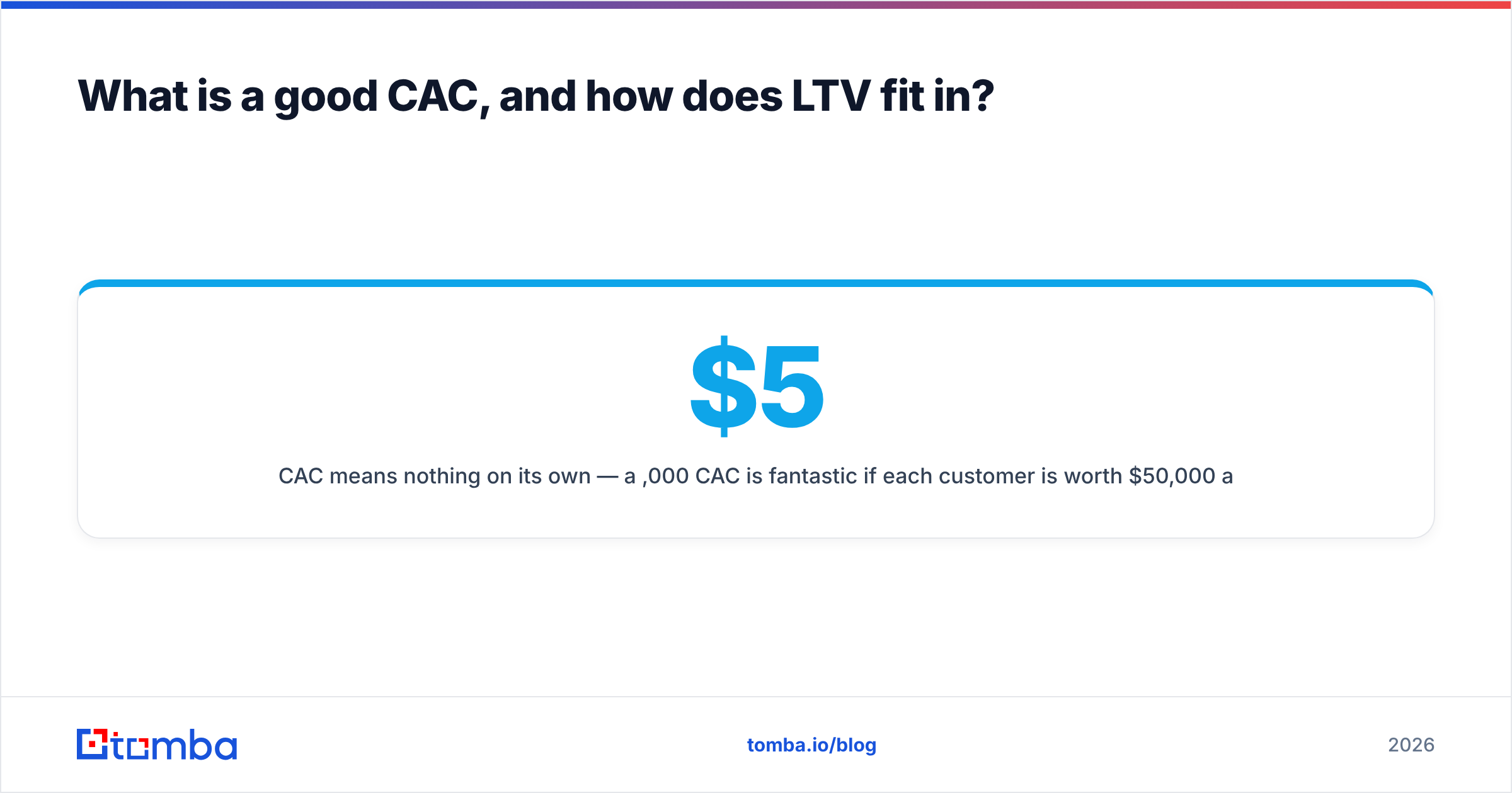 Diagram: What is a good CAC, and how does LTV fit in