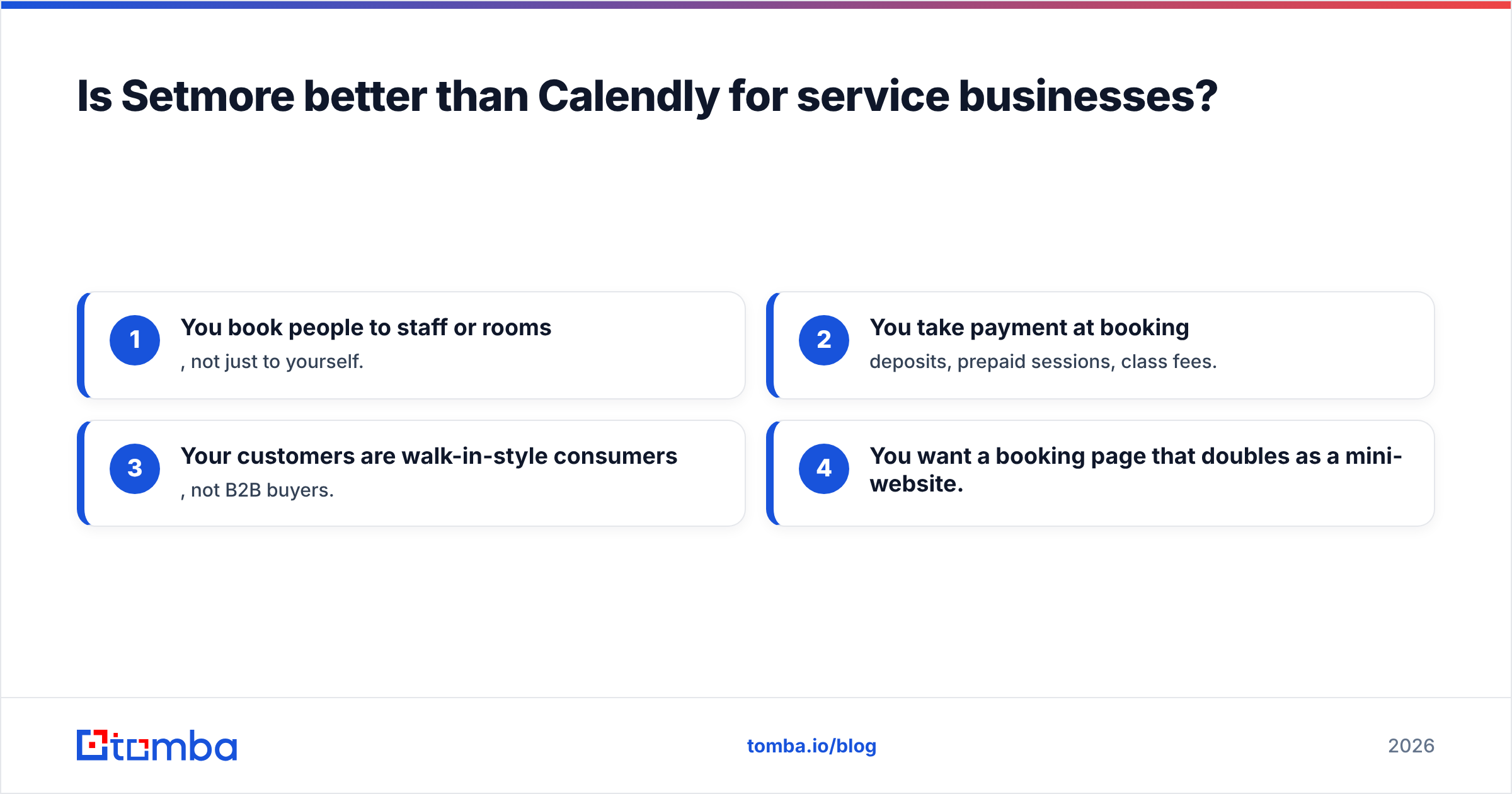Diagram: Is Setmore better than Calendly for service businesses