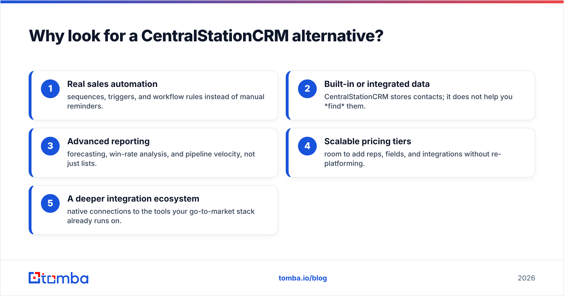 Diagram: Why look for a CentralStationCRM alternative