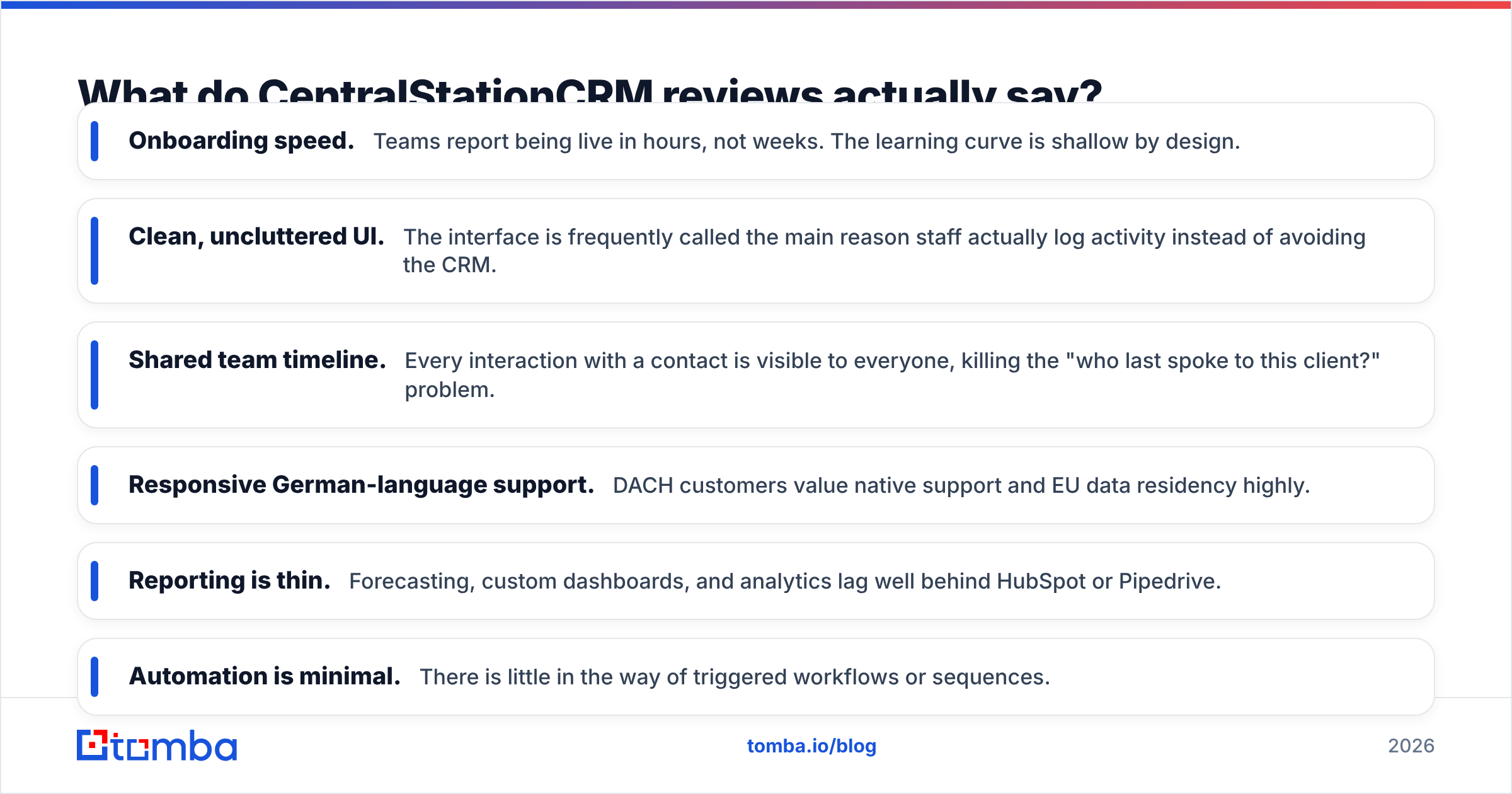 Diagram: What do CentralStationCRM reviews actually say