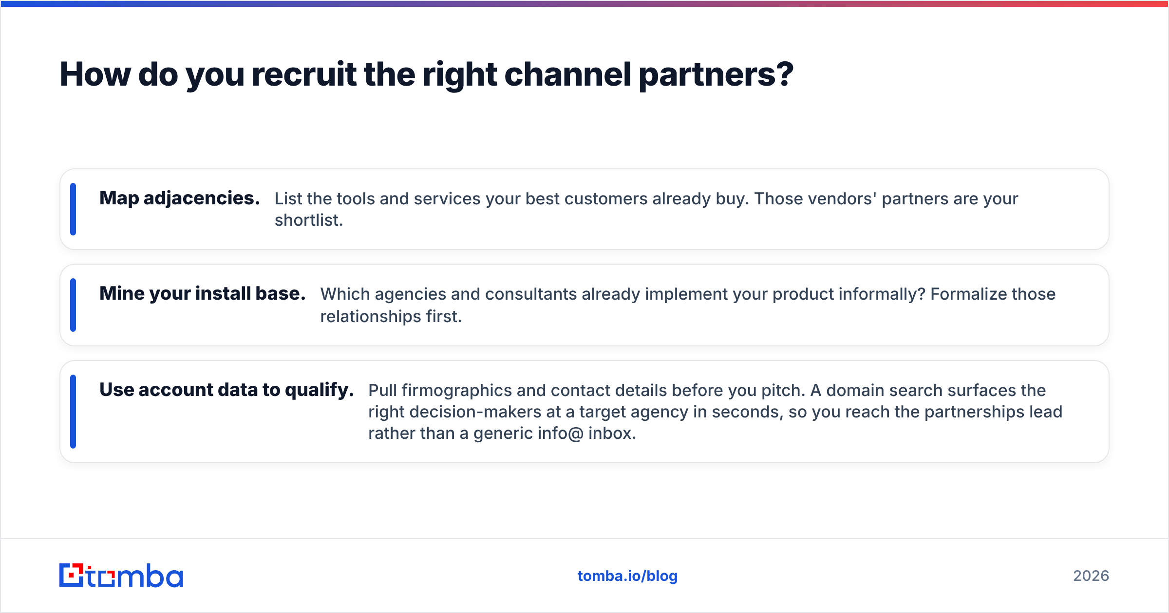 Diagram: How do you recruit the right channel partners