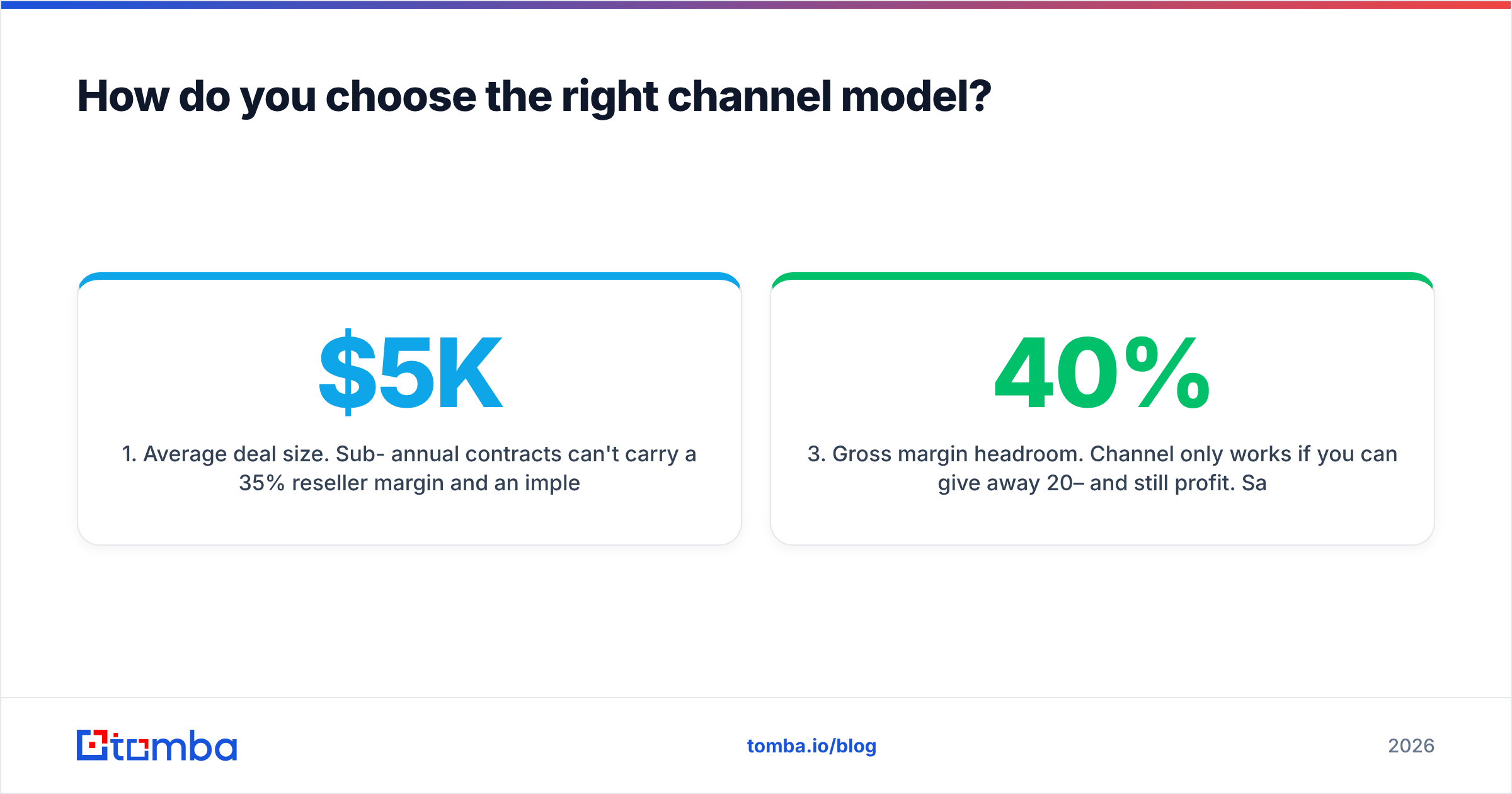 Diagram: How do you choose the right channel model