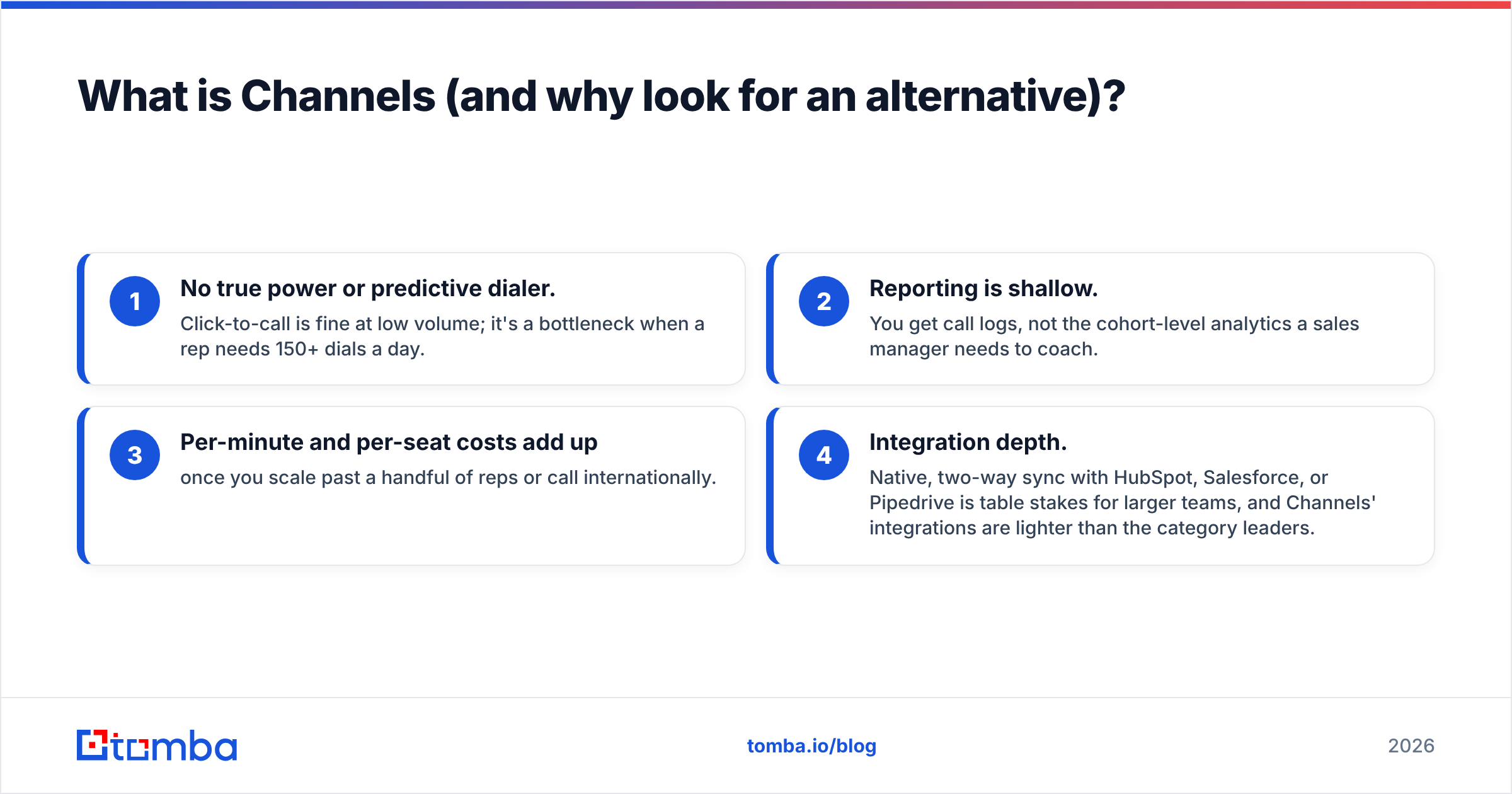 Diagram: What is Channels (and why look for an alternative)