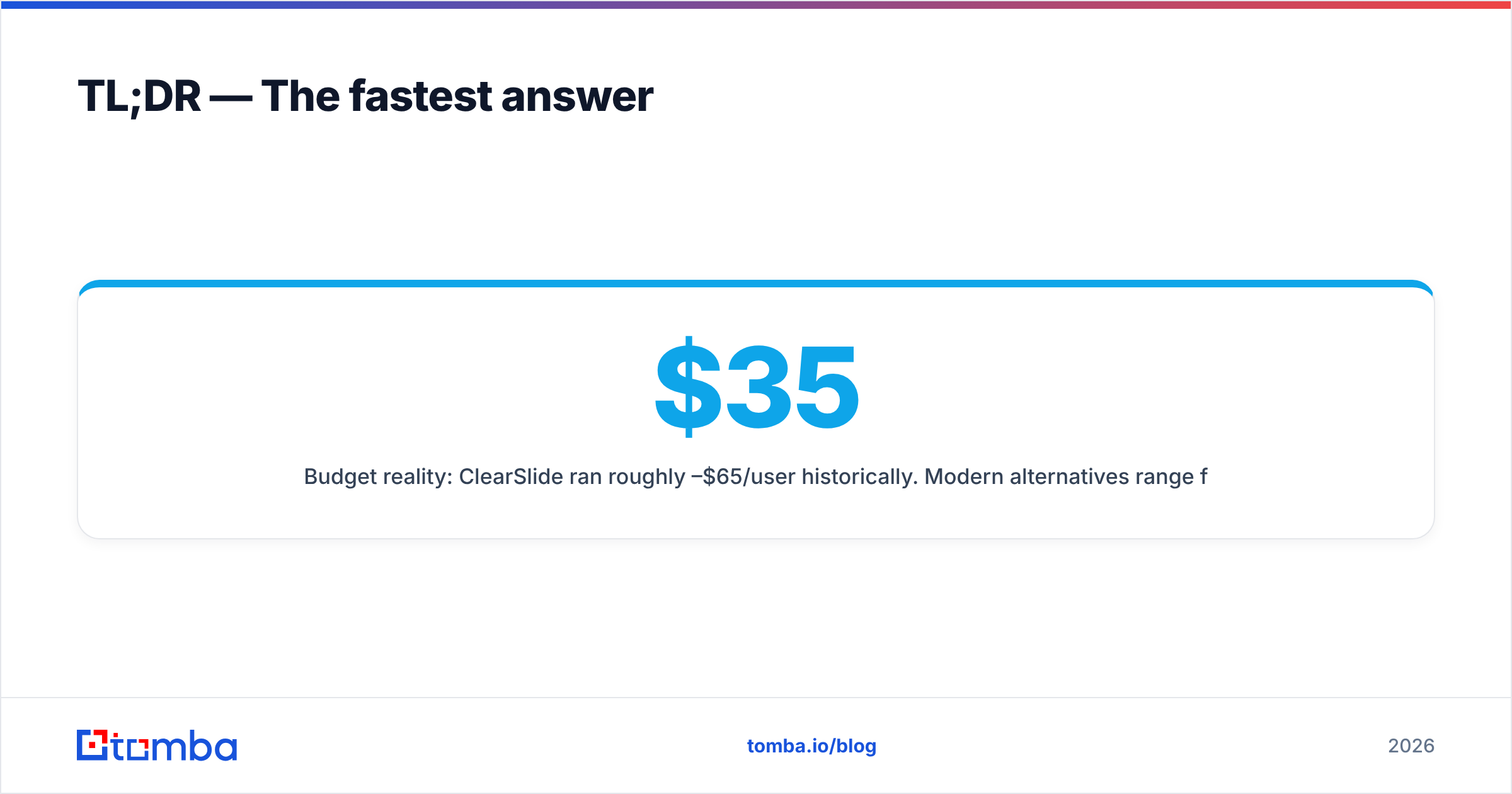 Diagram: TL;DR — The fastest answer