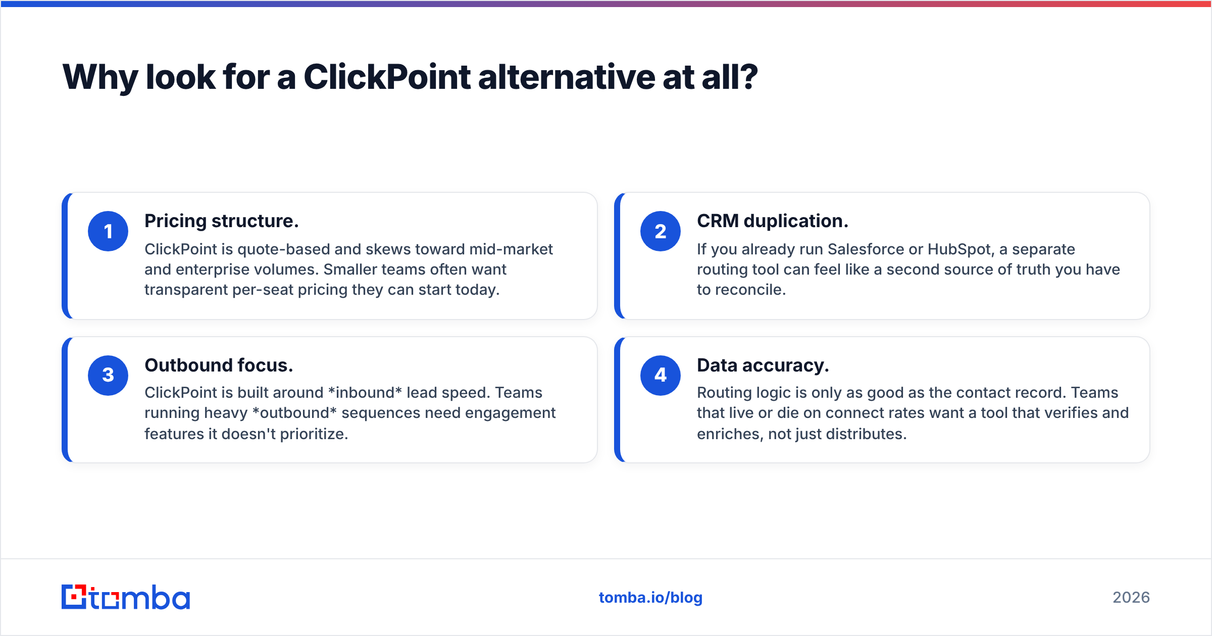 Diagram: Why look for a ClickPoint alternative at all
