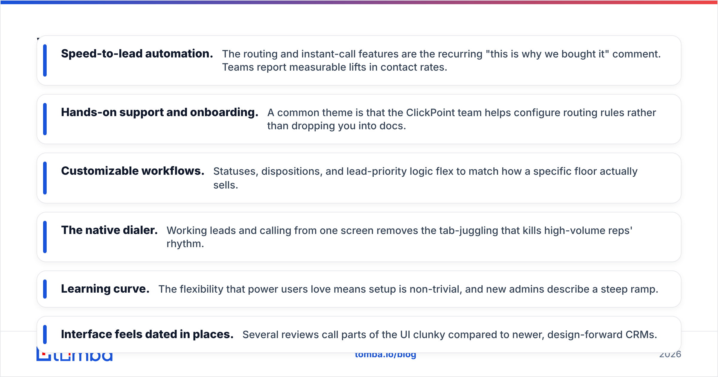 Diagram: What do ClickPoint Software reviews say