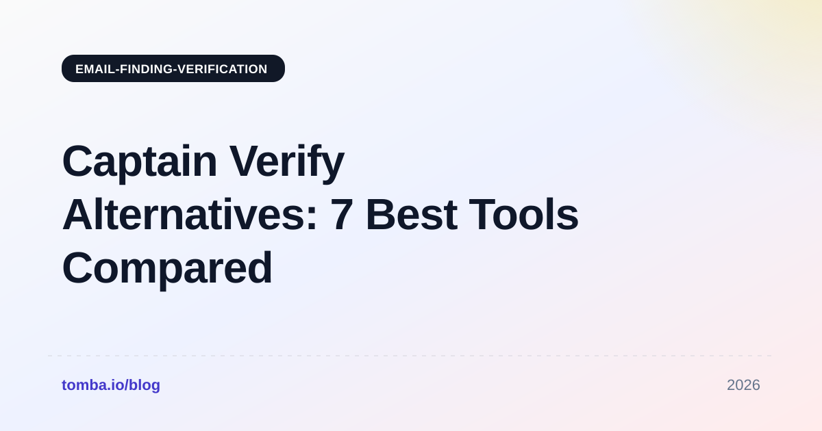 Captain Verify Alternatives: 7 Best Tools Compared (2026)