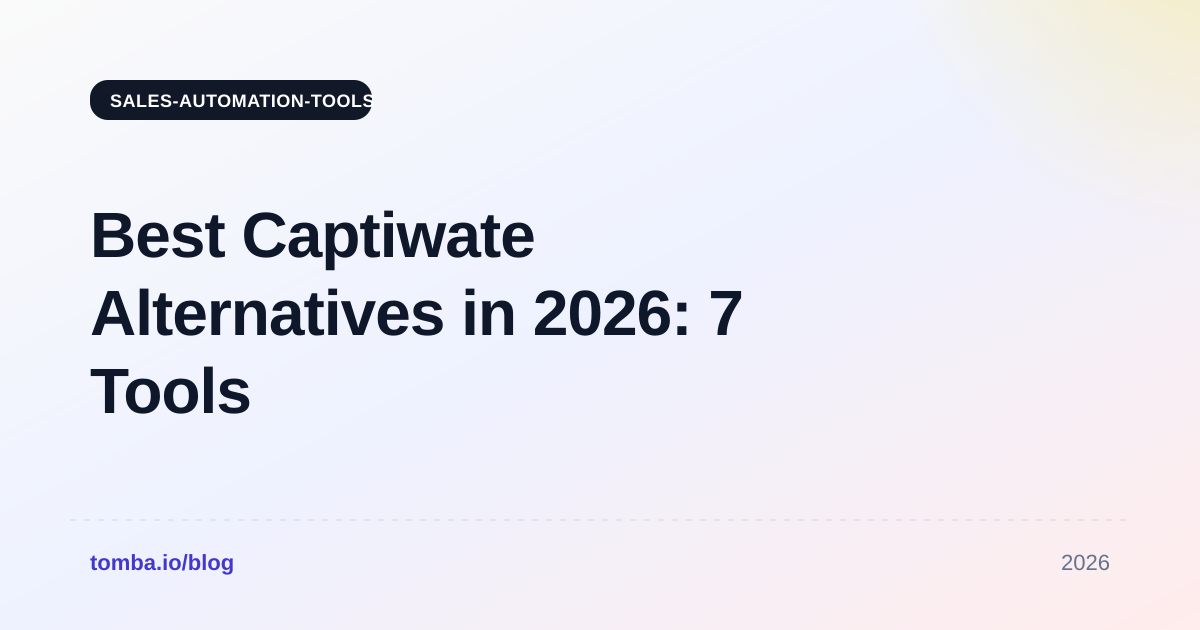 Best Captiwate Alternatives in 2026: 7 Tools Compared