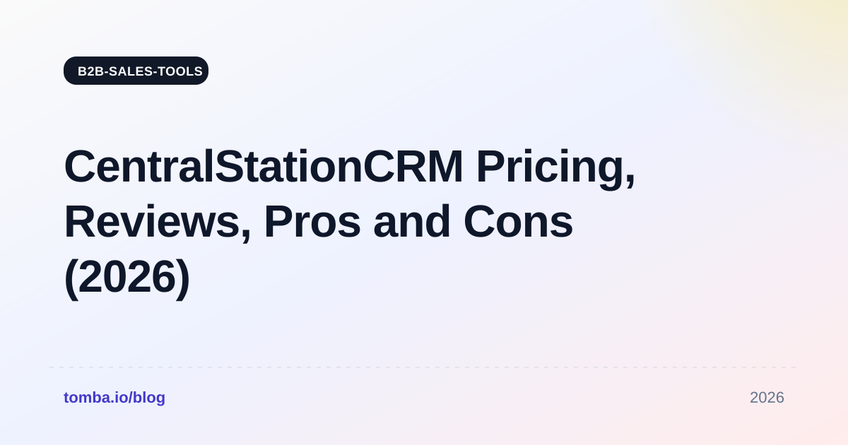 CentralStationCRM Pricing, Reviews, Pros and Cons (2026)
