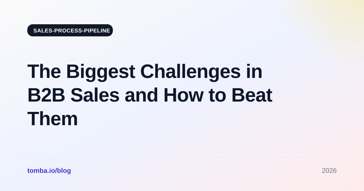 The Biggest Challenges in B2B Sales and How to Beat Them in 2026