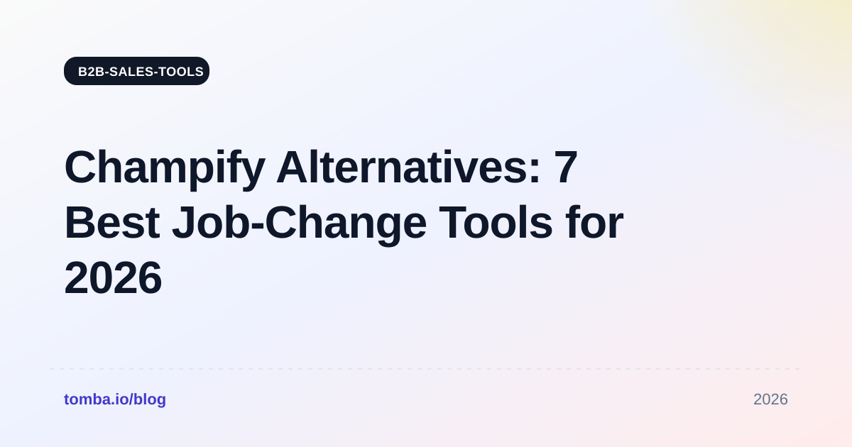 Champify Alternatives: 7 Best Job-Change Tools for 2026