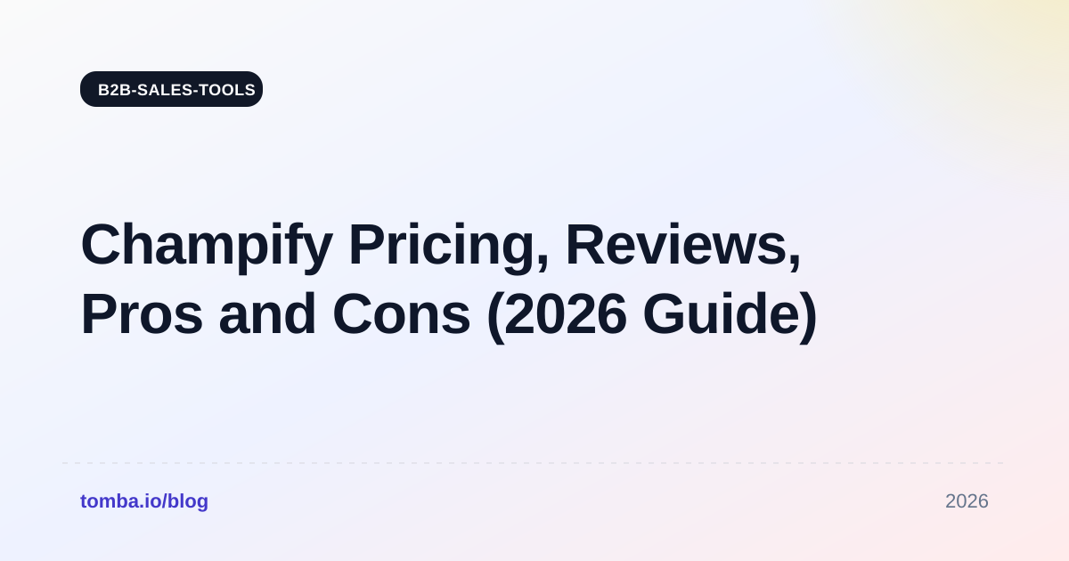 Champify Pricing, Reviews, Pros and Cons (2026 Guide)