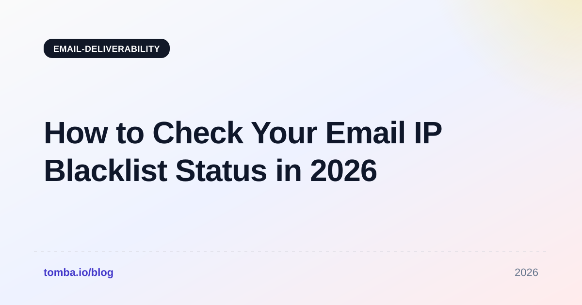 How to Check Your Email IP Blacklist Status in 2026