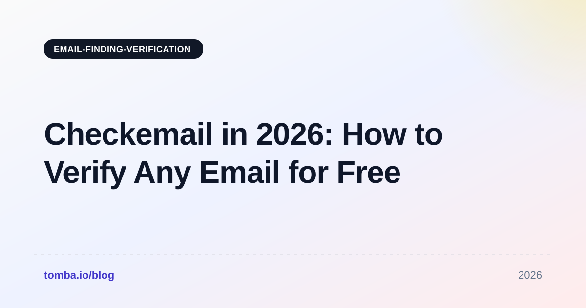 Checkemail in 2026: How to Verify Any Email for Free